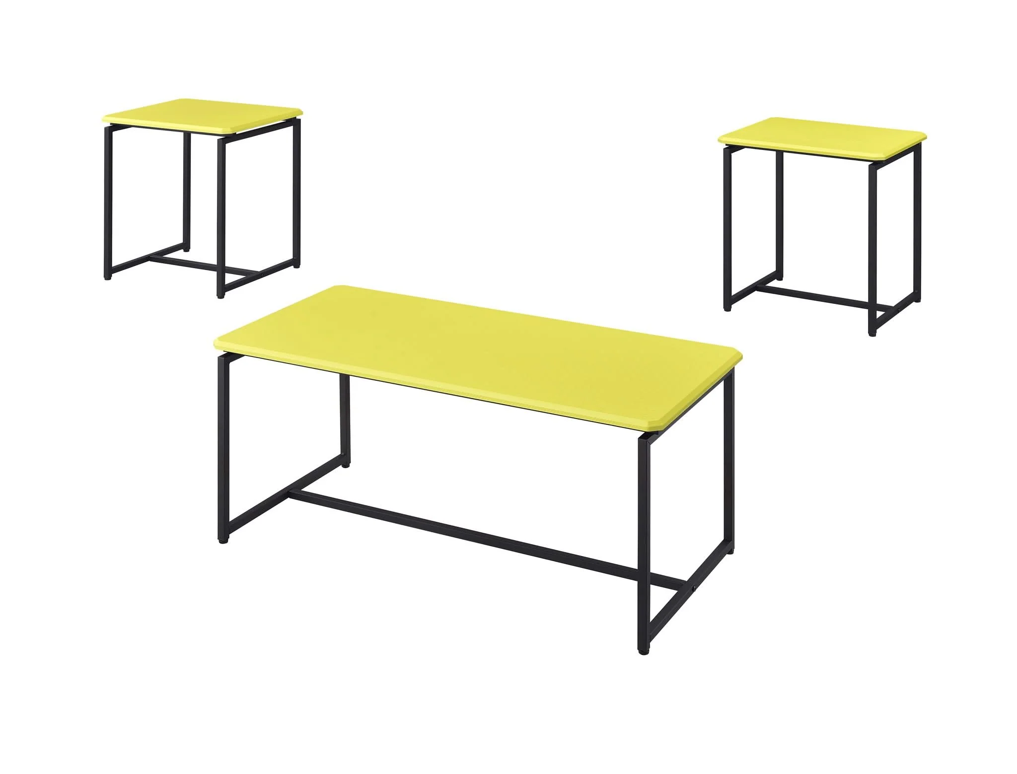 GT - 3 Piece Carbon Fiber Wrap Coffee Table And End Table (Set of 3) - Image 3