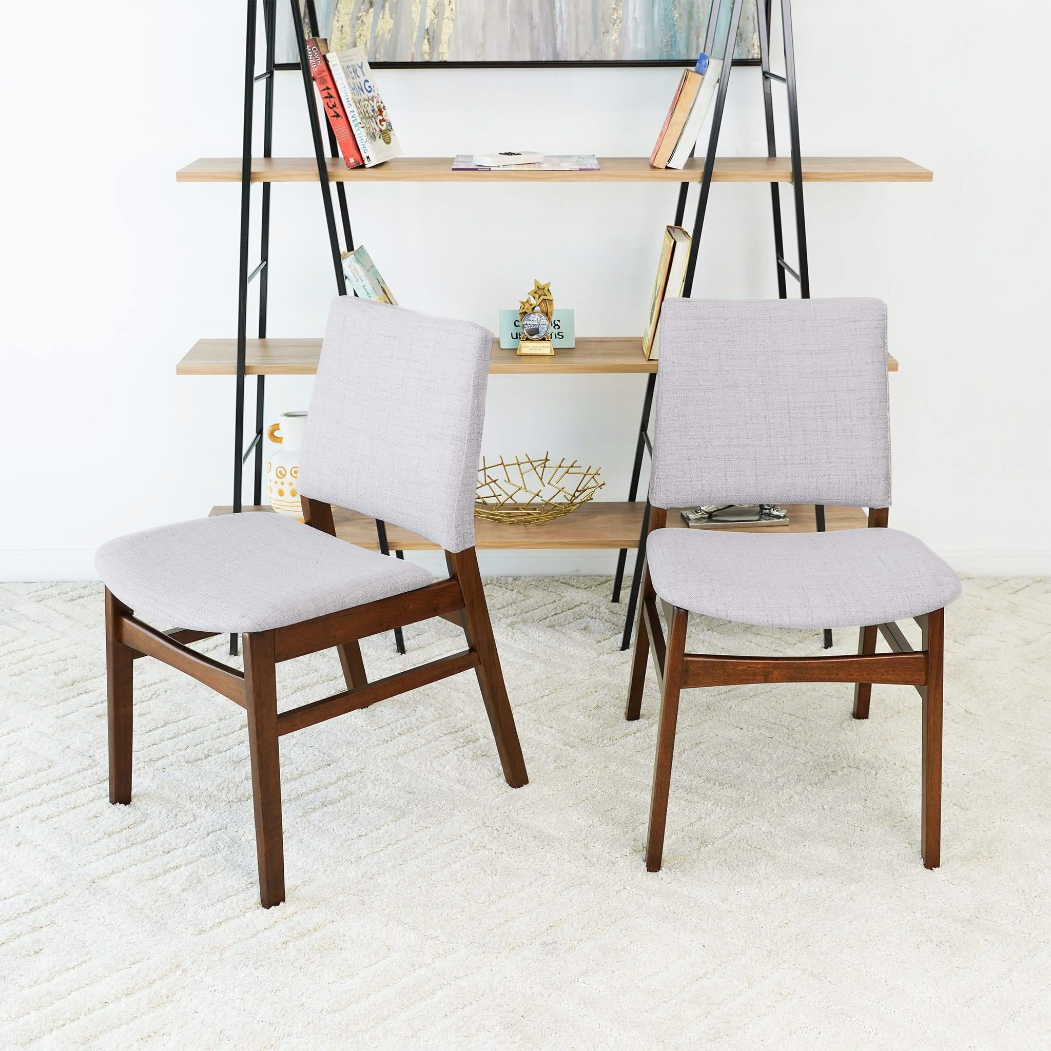 Gusto - Dining Chair (Set of 2) - Brown / Light Gray - Image 3