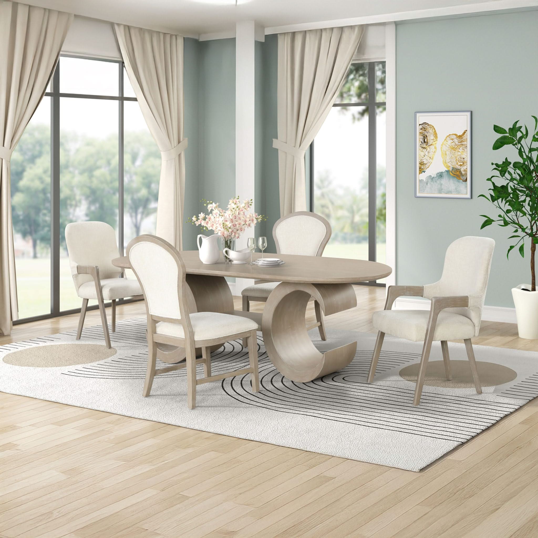 Gwendolyn - Oval Dining Table Set - Image 3