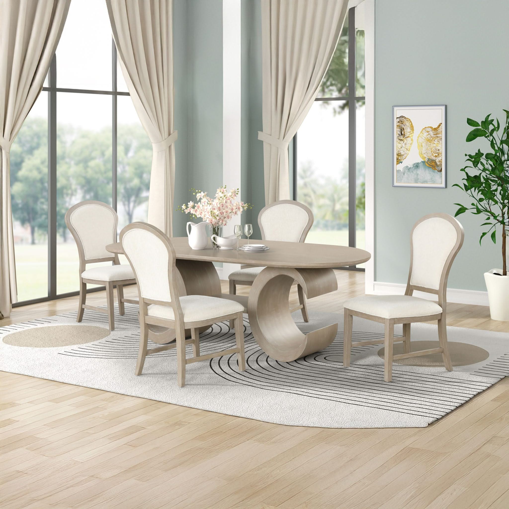 Gwendolyn - Oval Dining Table Set - Image 4