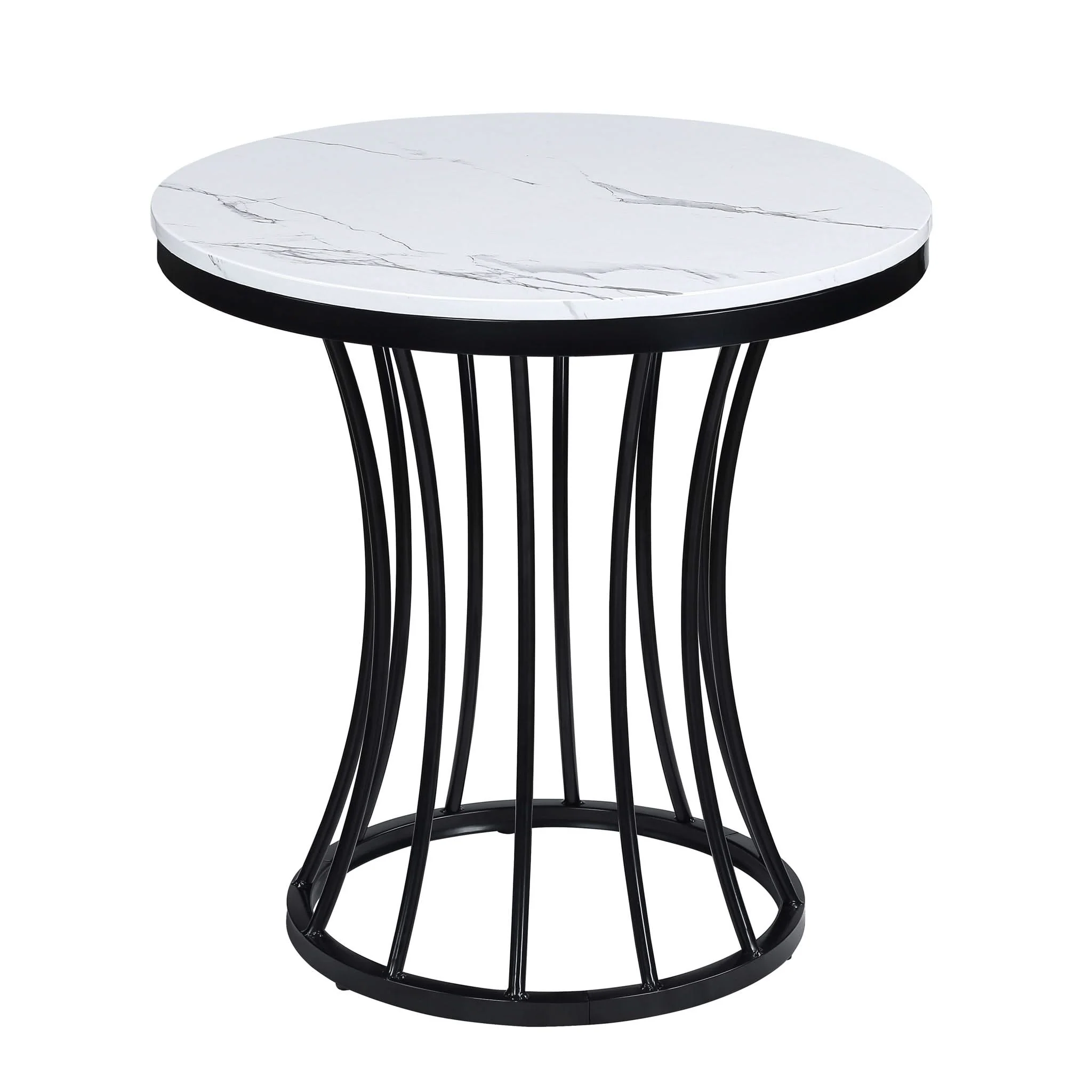 Hadley - 3-Piece Cocktail Table Set - White / Black - Image 4