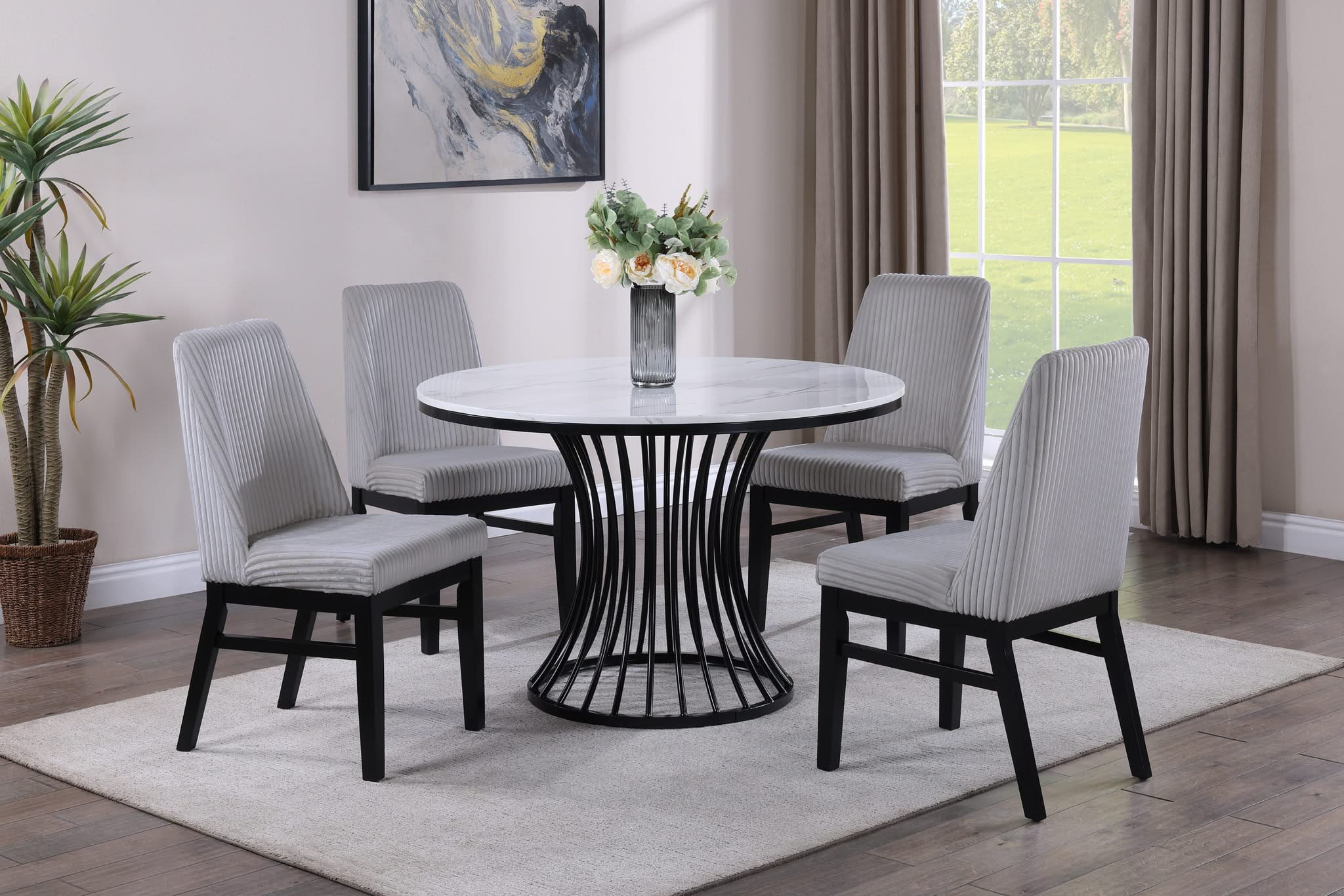 Hadley - Side Chair (Set of 2) - Light Gray - Image 4