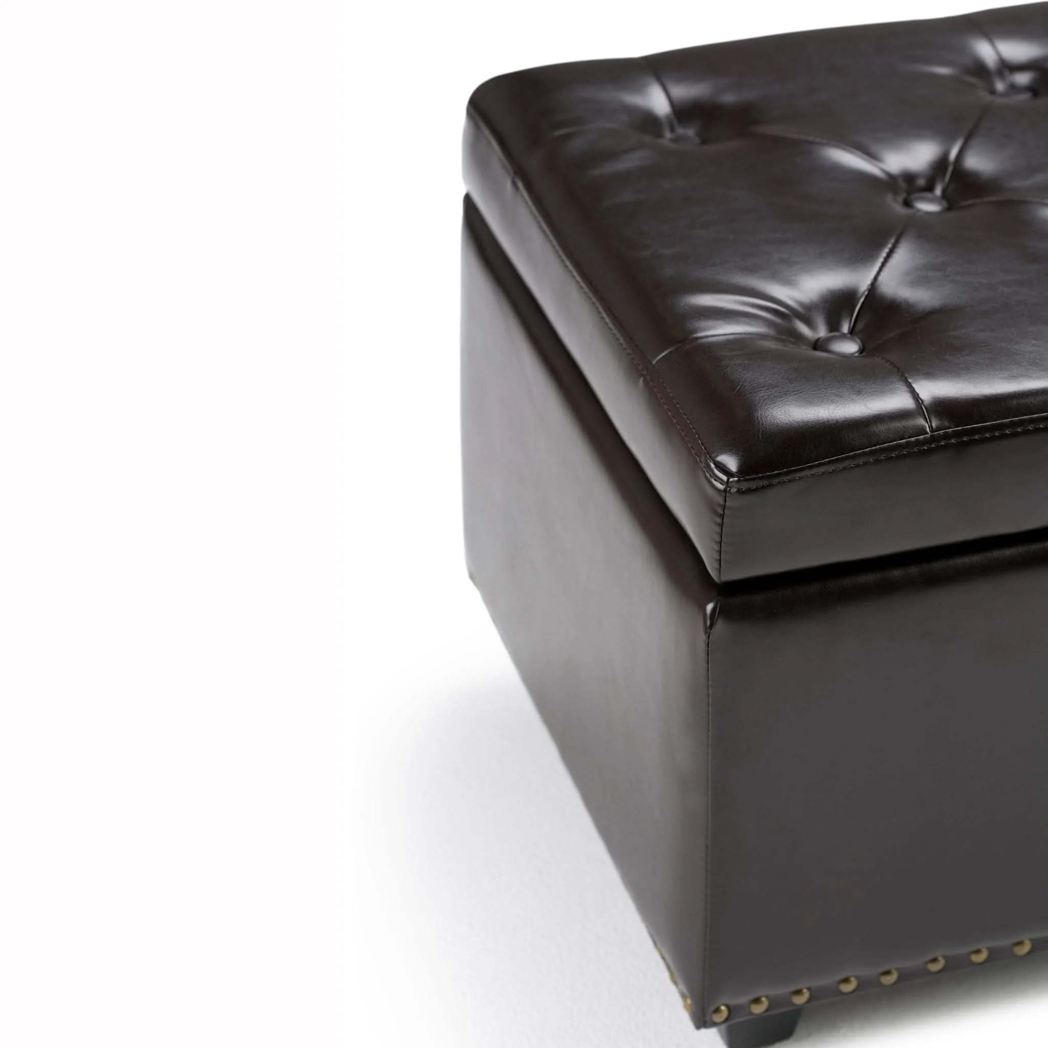 Hamilton - Storage Ottoman - Coffee Brown - Image 2