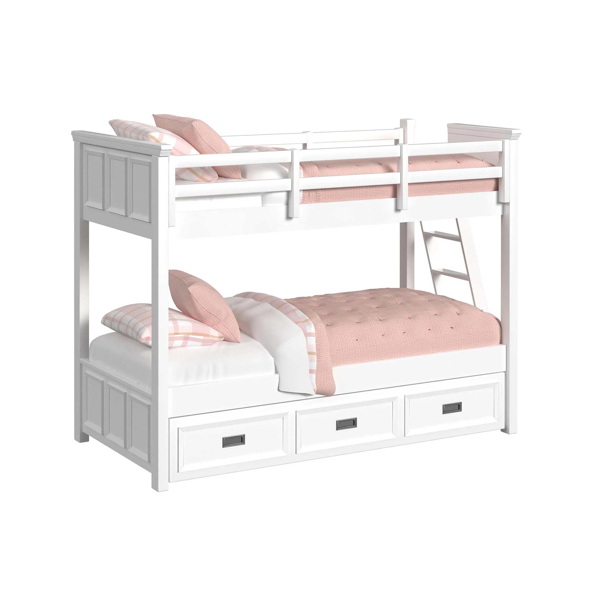 Hampton Kids - Bunk With Ladder And Trundle Bedroom Set - Image 17