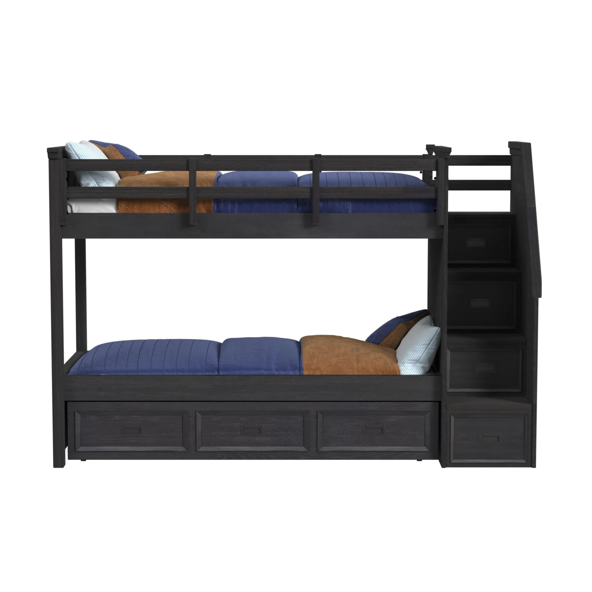 Hampton Kids - Bunk With Staircase And Trundle - Image 8