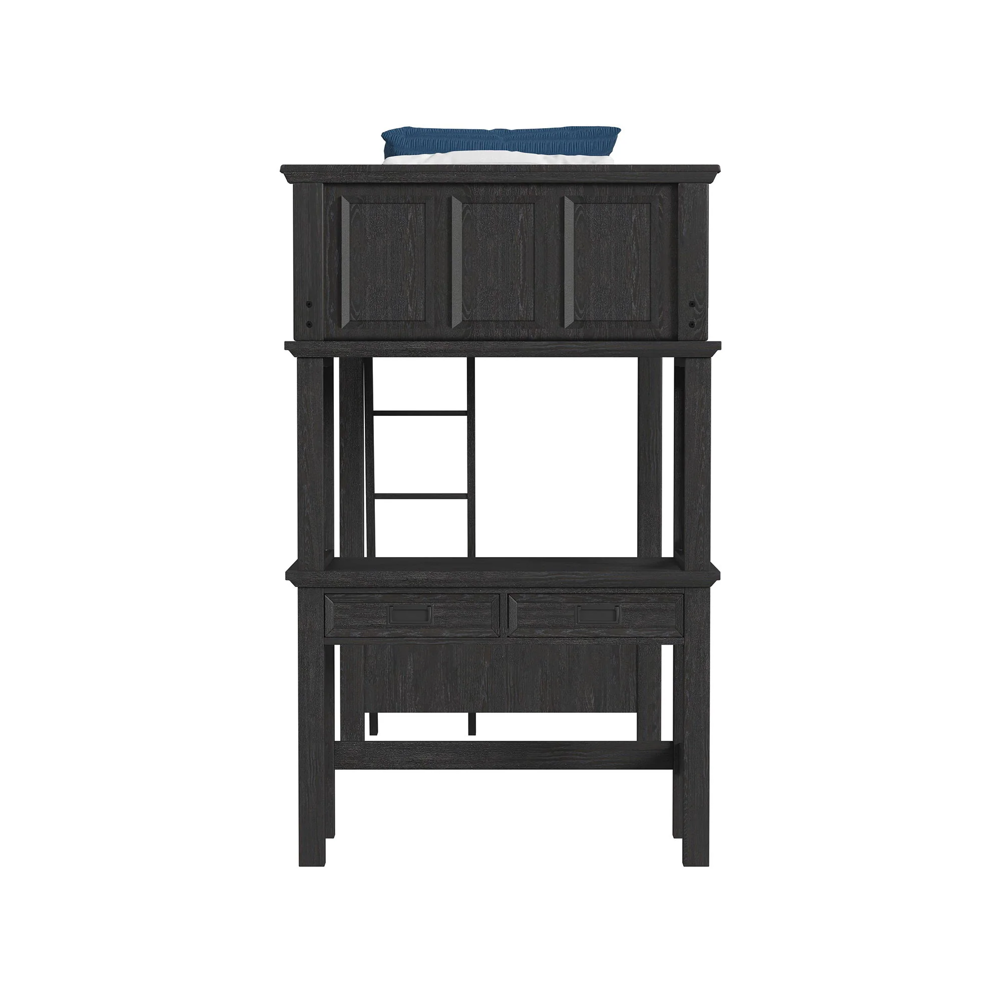 Hampton Kids - Loft Bed With Ladder And Desk With Speaker - Image 3
