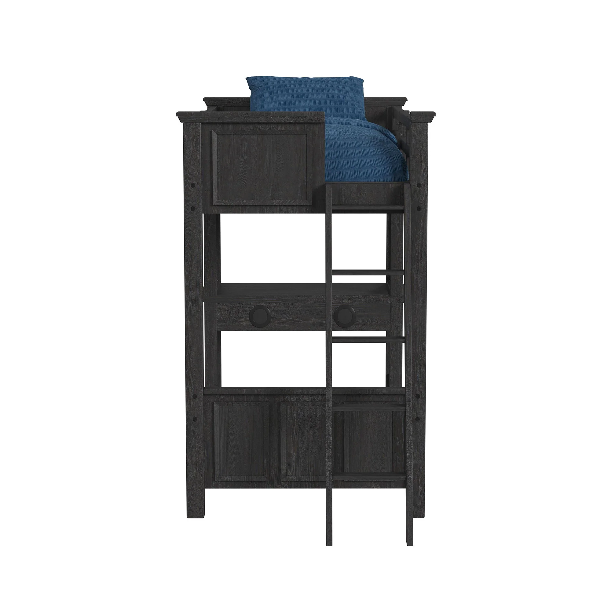 Hampton Kids - Loft Bed With Ladder And Desk With Speaker - Image 6