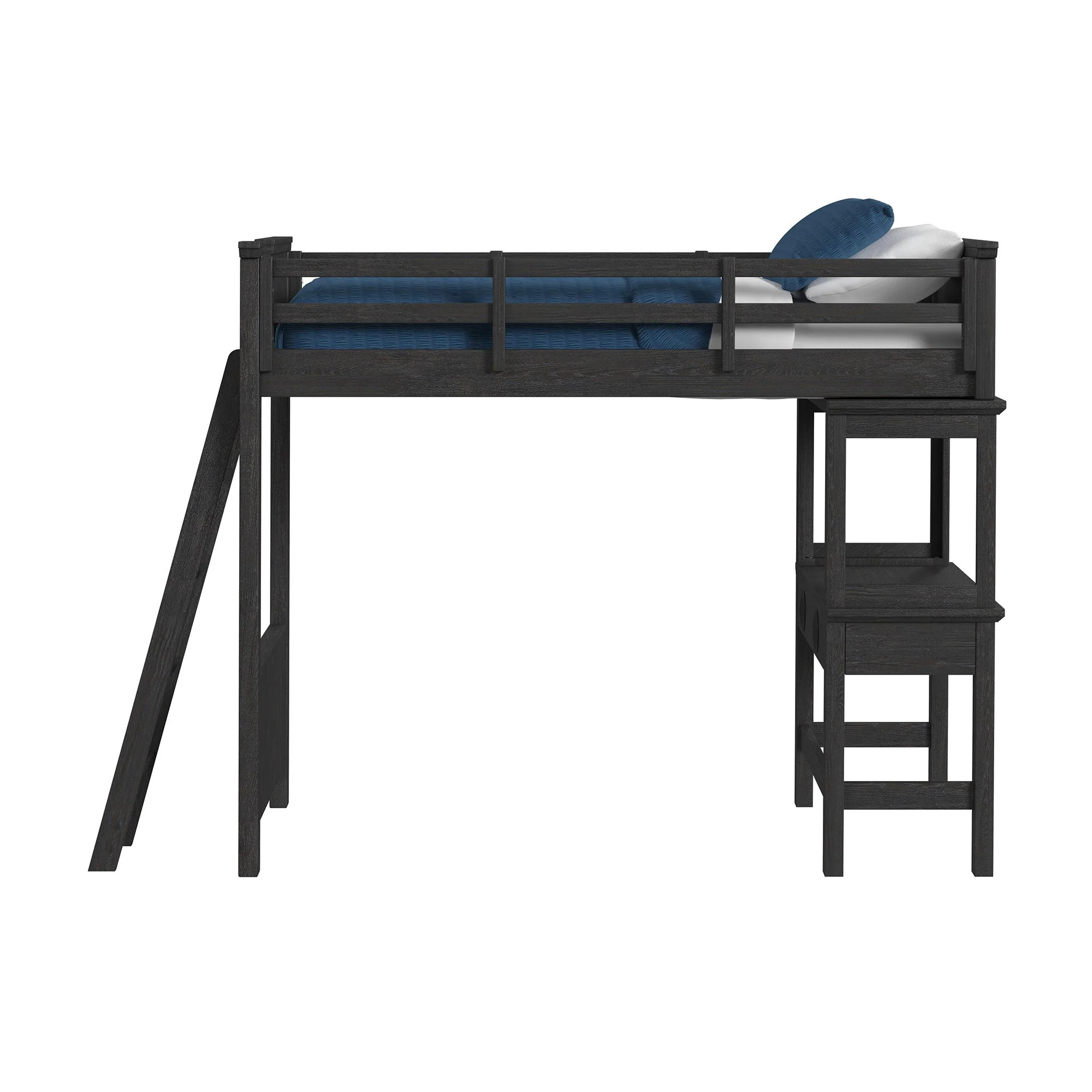 Hampton Kids - Loft Bed With Ladder And Desk With Speaker - Image 7