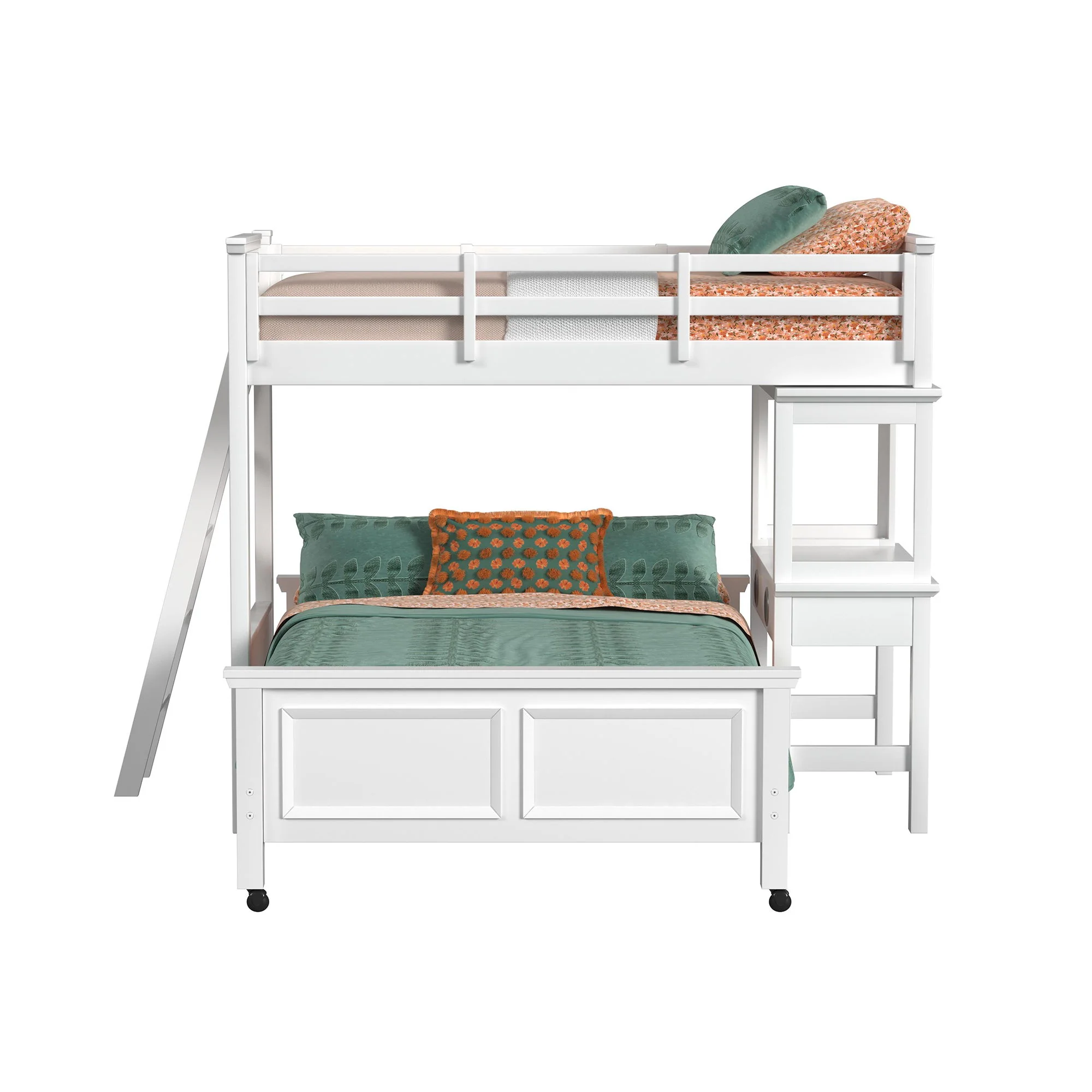 Hampton Kids - Loft Bed With Ladder And Desk With Speaker - Image 8