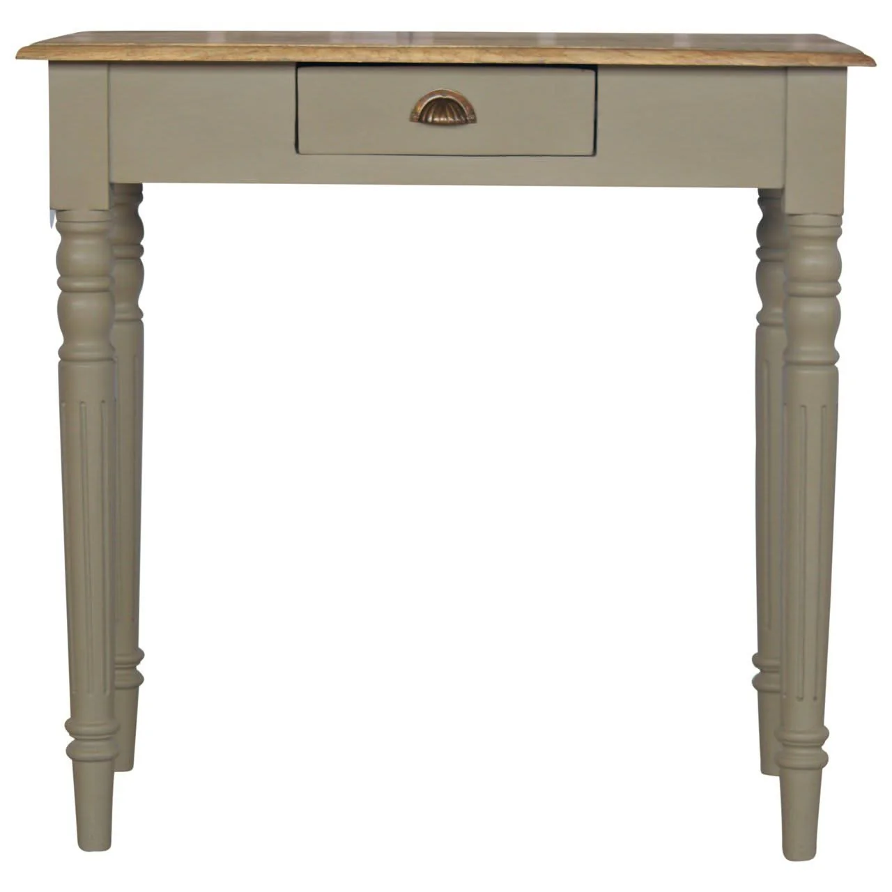 Hand Painted Writing Desk - Gray - Image 4