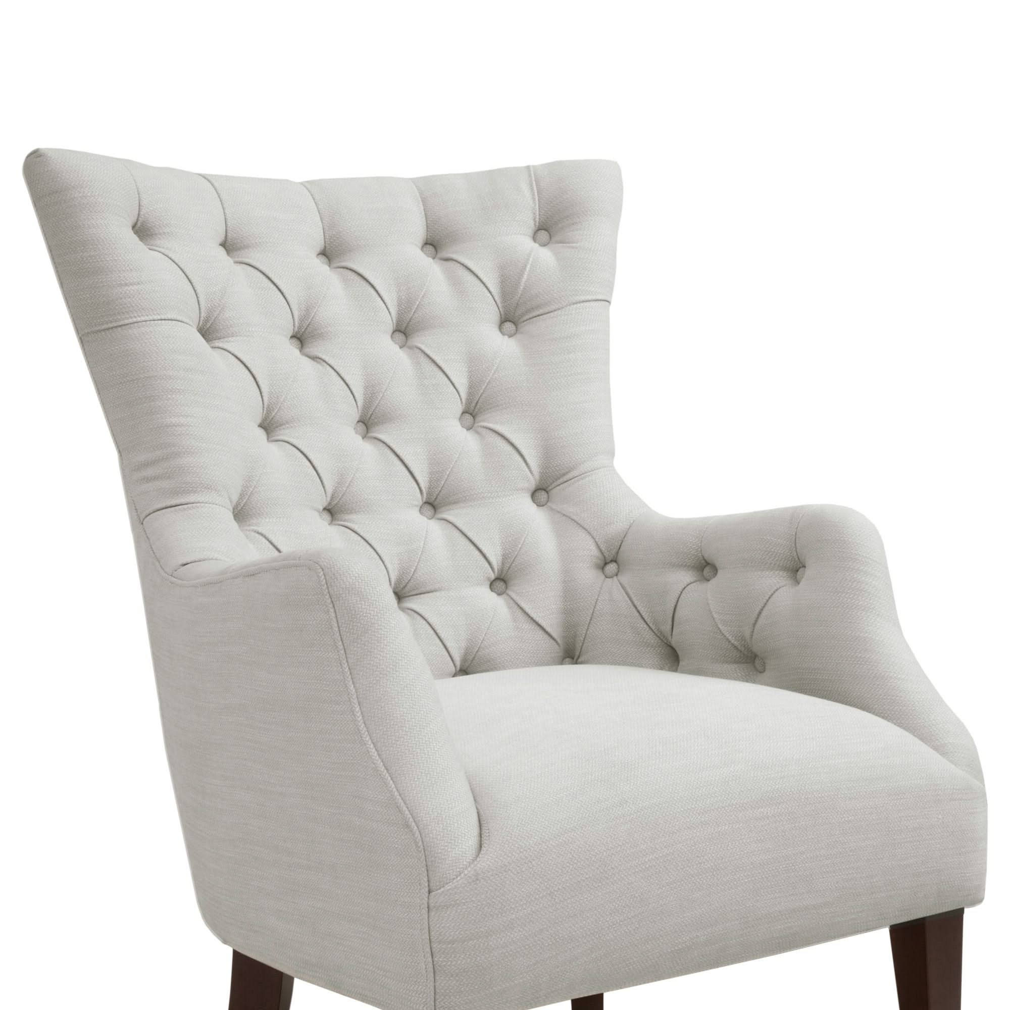 Hannah - Button Tufted Wing Chair - Image 4