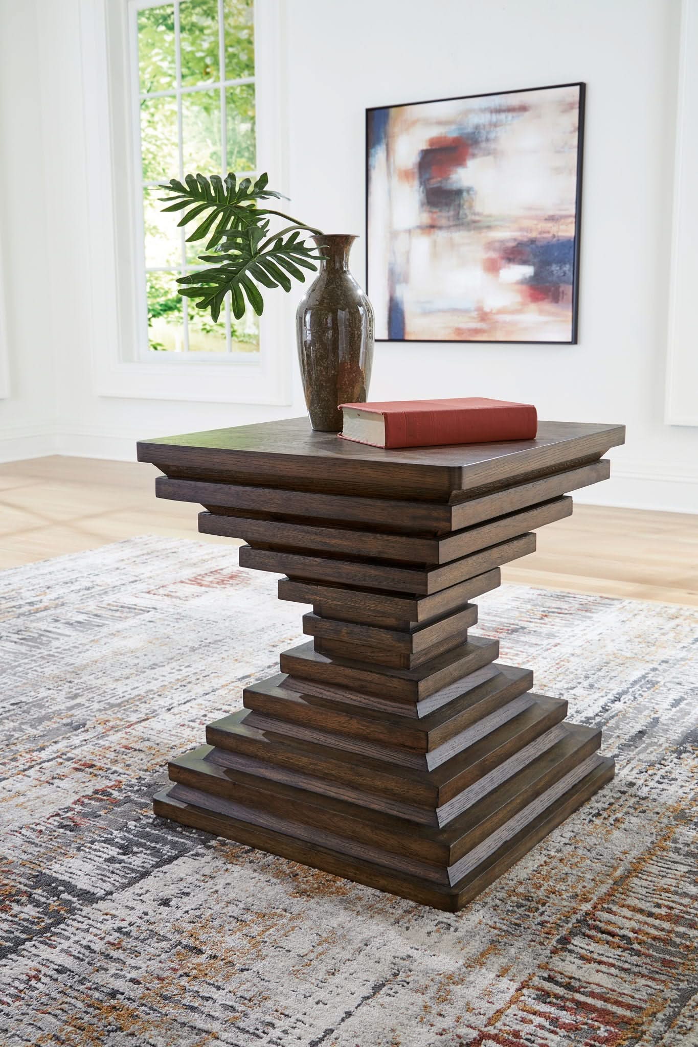 Hannodream - Square End Table - Warm Brown - Image 3