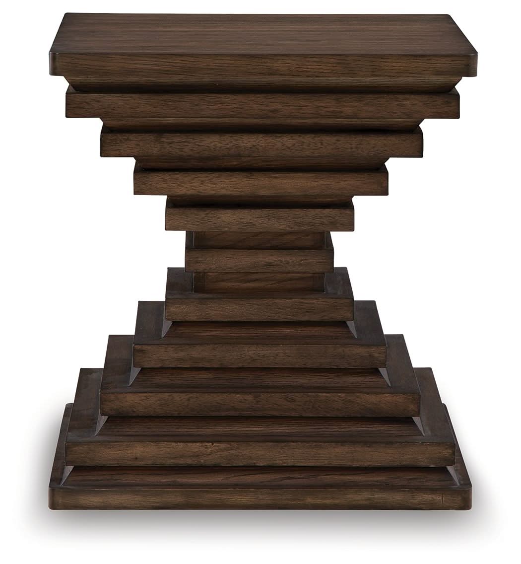 Hannodream - Square End Table - Warm Brown - Image 4