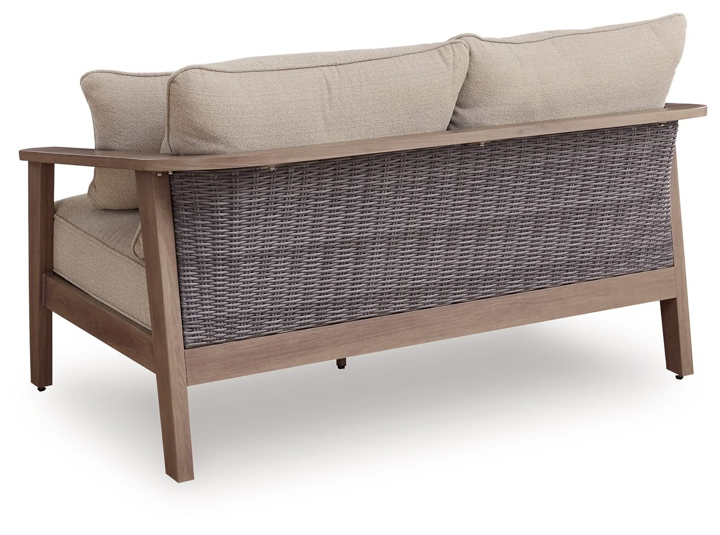 Harmony Headlands - Loveseat With Cushion - Natural / Gray - Image 2