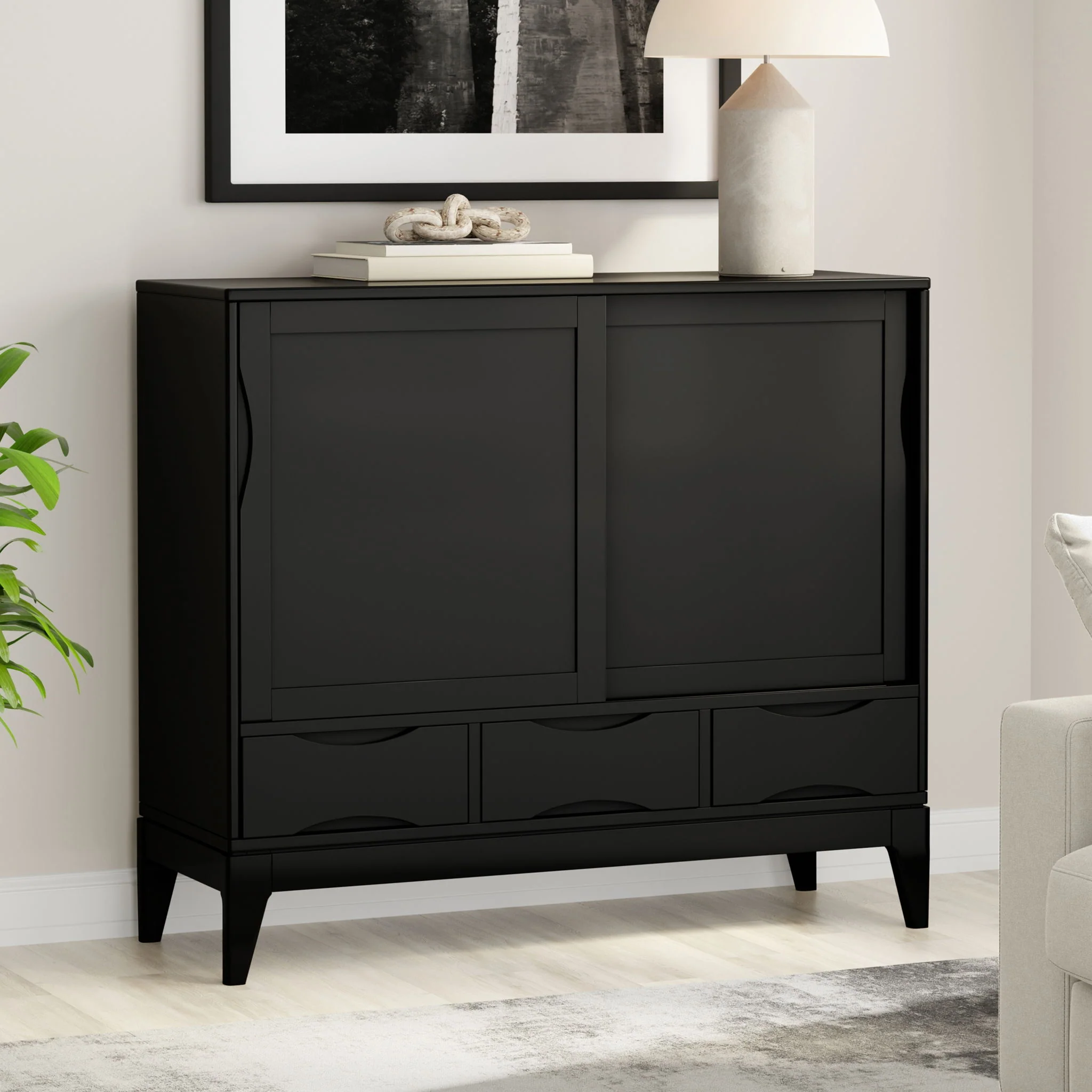 Harper - Storage Cabinet - Black - Image 4