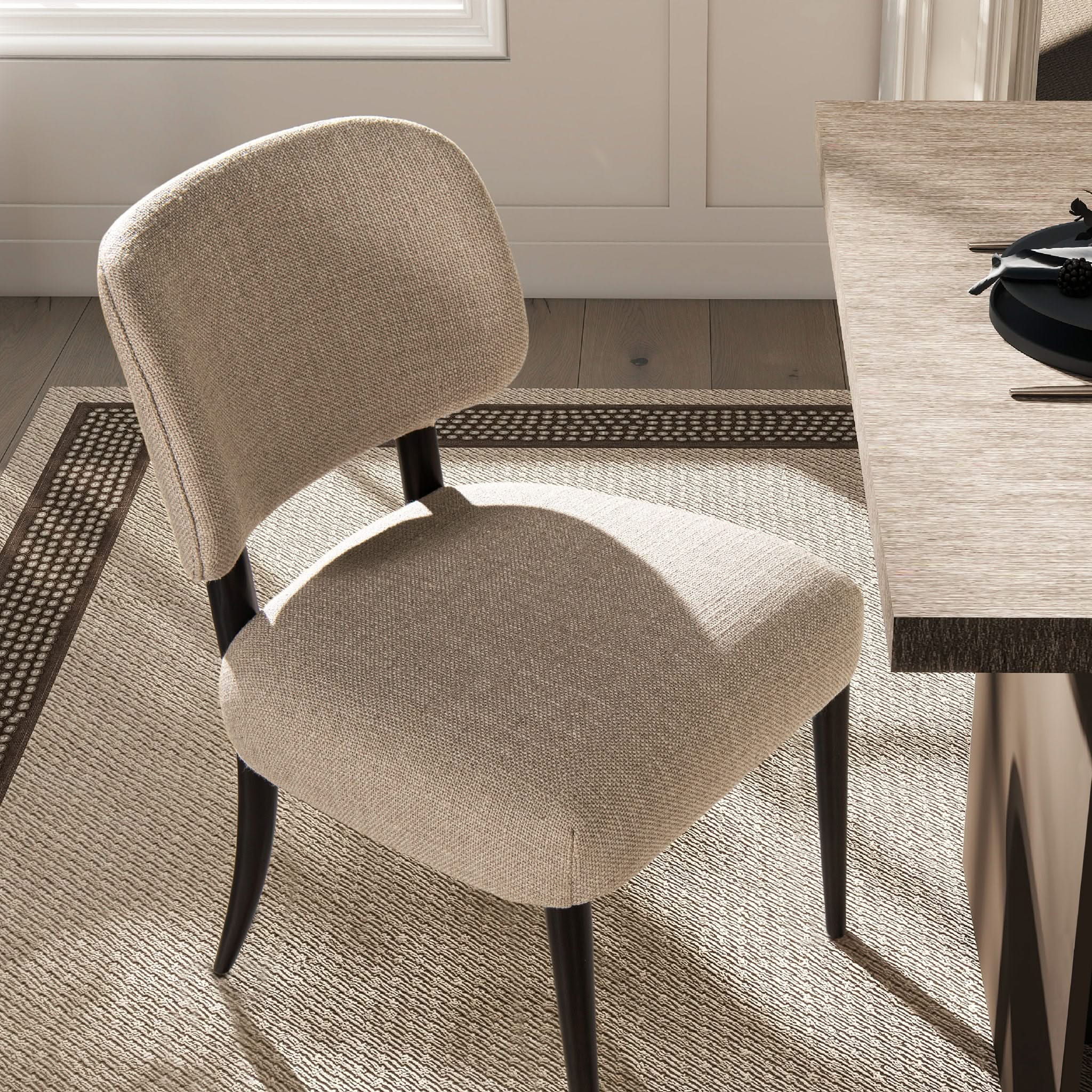 Harriet - Split Back Upholstered Dining Side Chair (Set of 2) - Merino Gray - Image 4