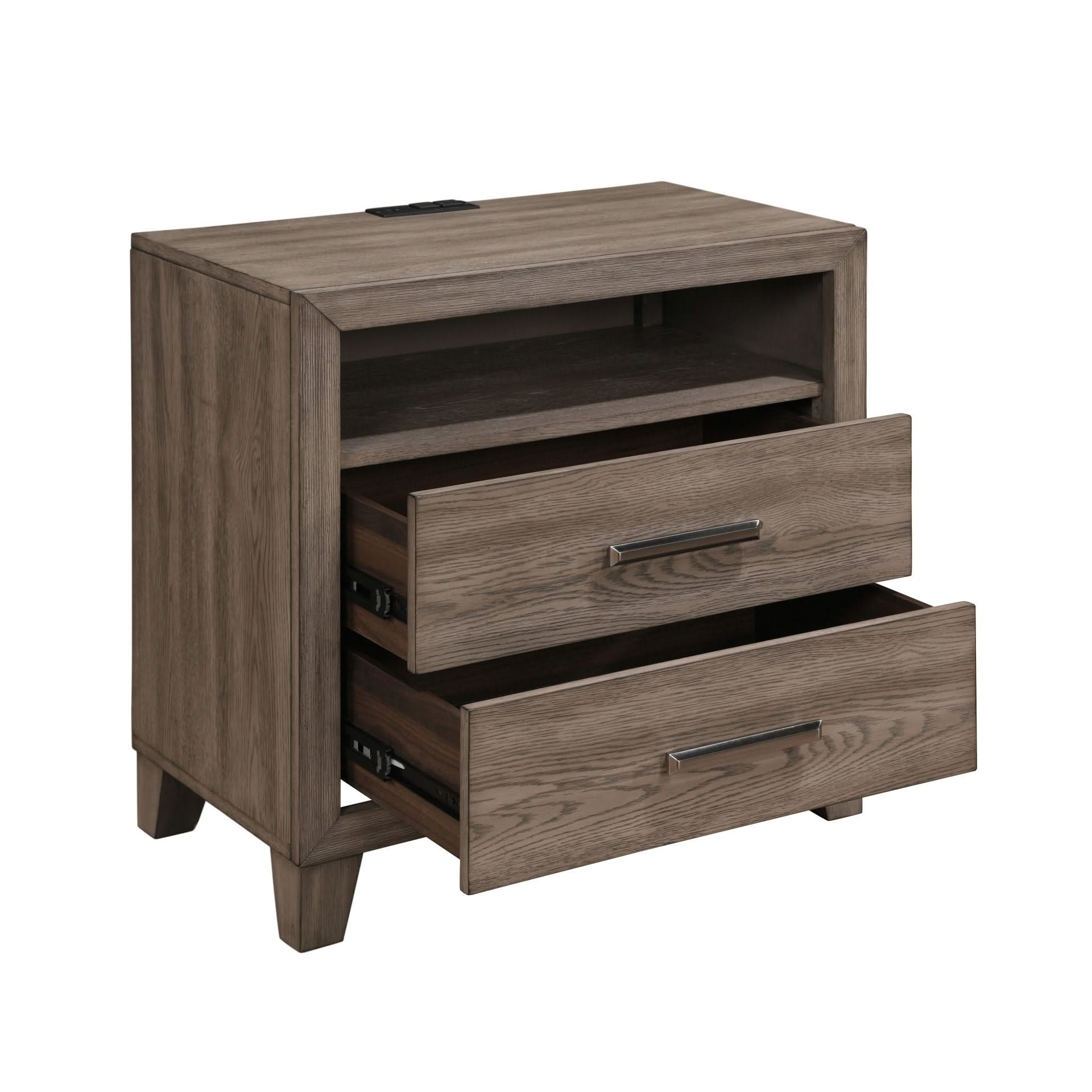 Harrisburg - 2 Drawer Nightstand - Walnut - Image 3