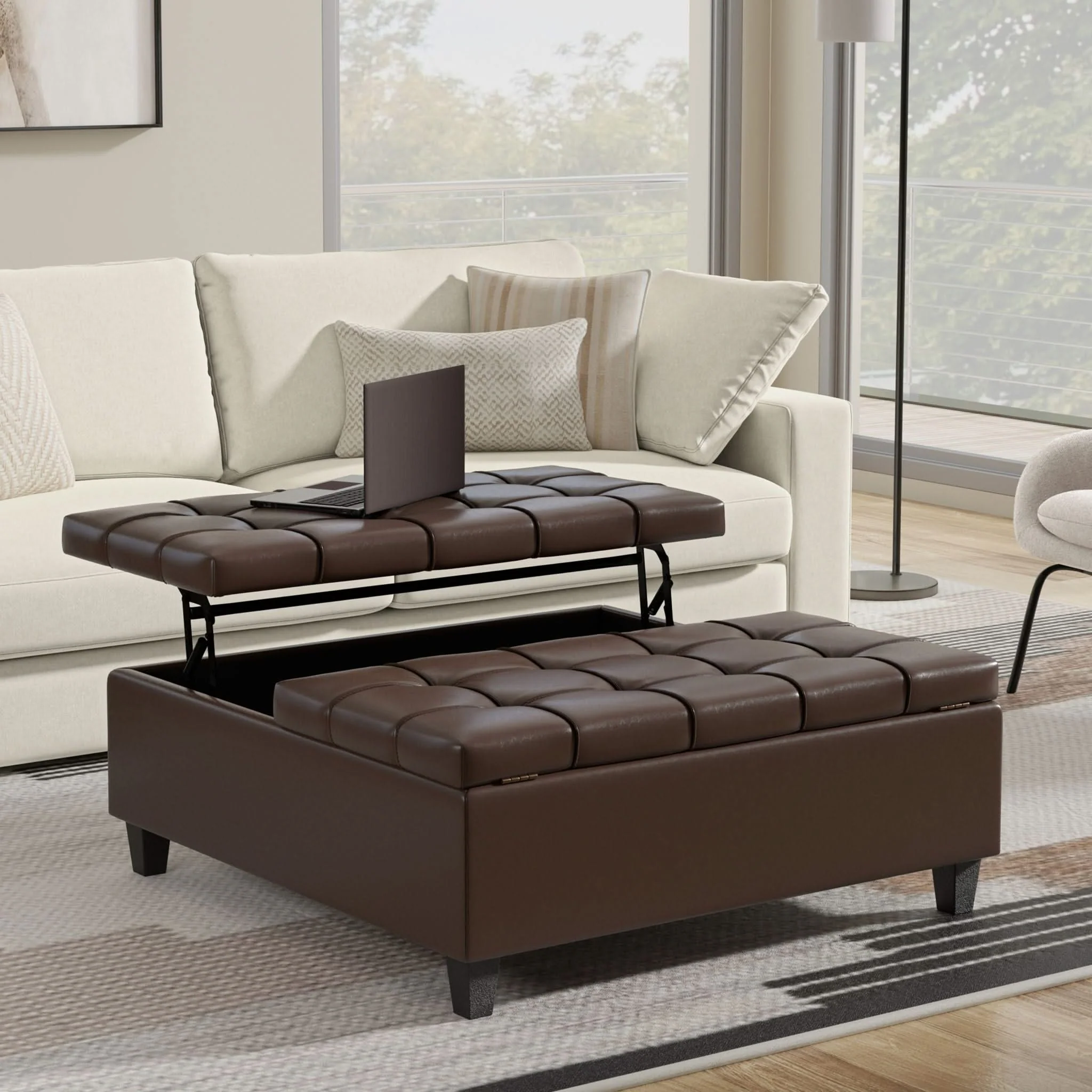 Harrison - Upholstered Coffee Table Storage Ottoman - Image 32