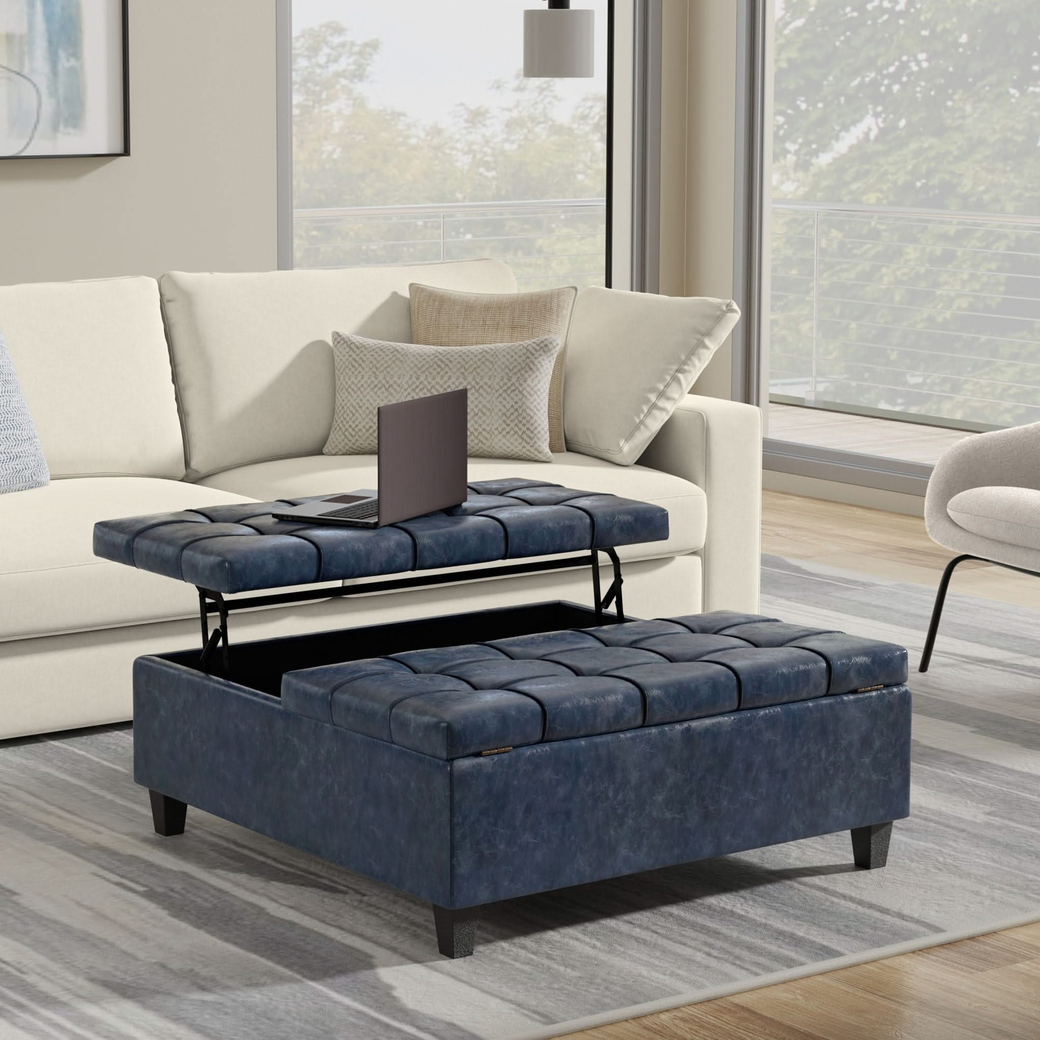 Harrison - Upholstered Coffee Table Storage Ottoman - Image 51
