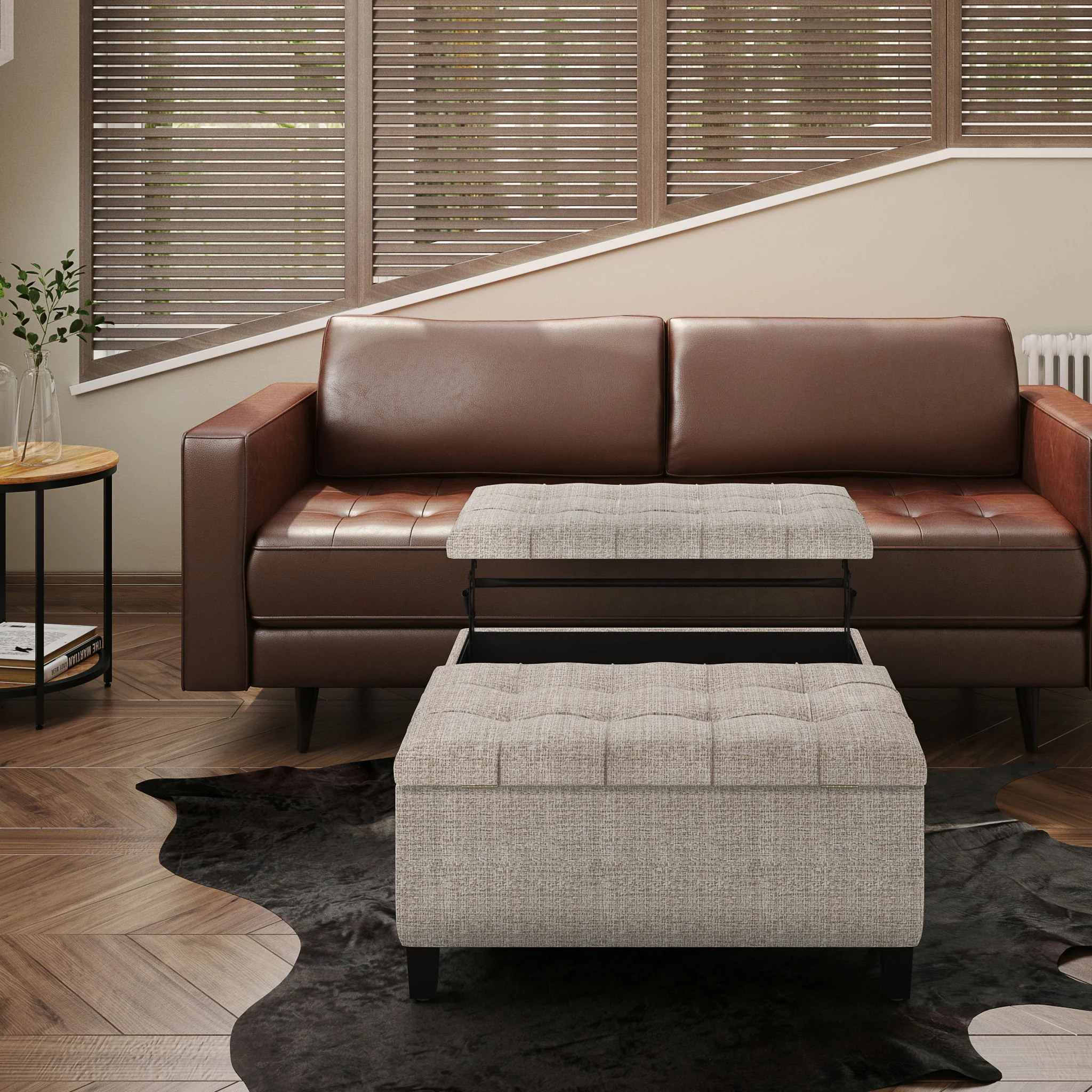 Harrison - Upholstered Coffee Table Storage Ottoman - Image 97