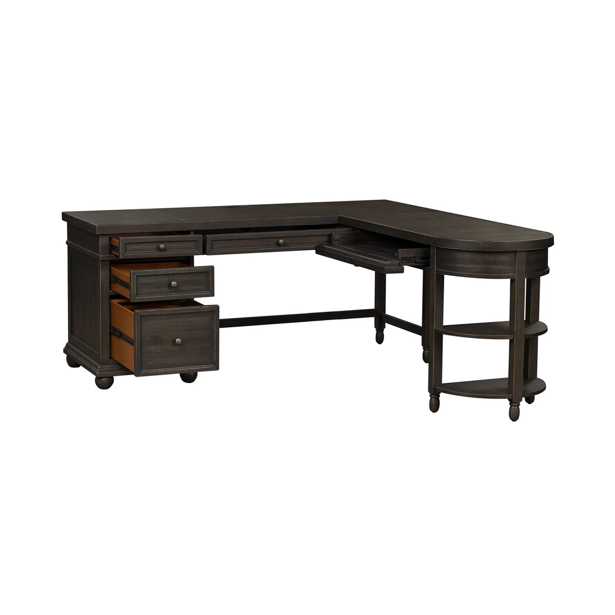 Harvest Home - L Shaped Desk - Chalkboard - Image 3
