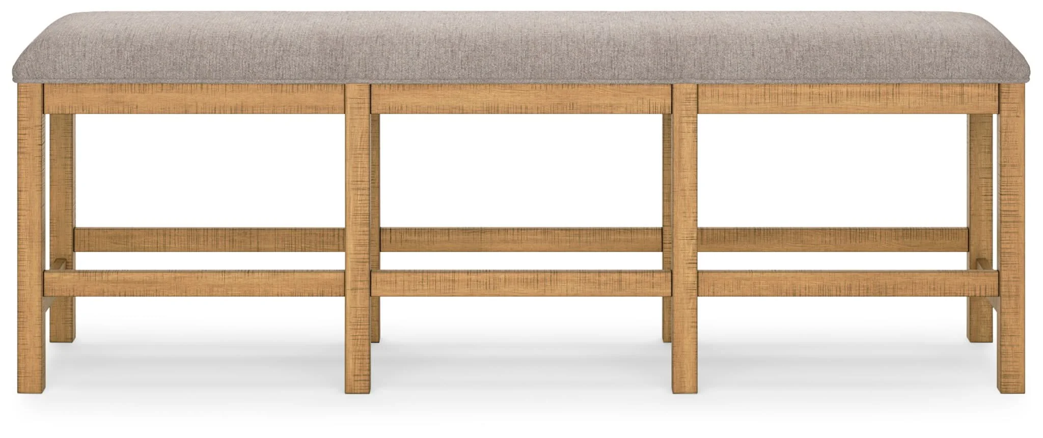 Havonplane - XL Counter Height Upholstered Dining Bench - Brown - Image 4