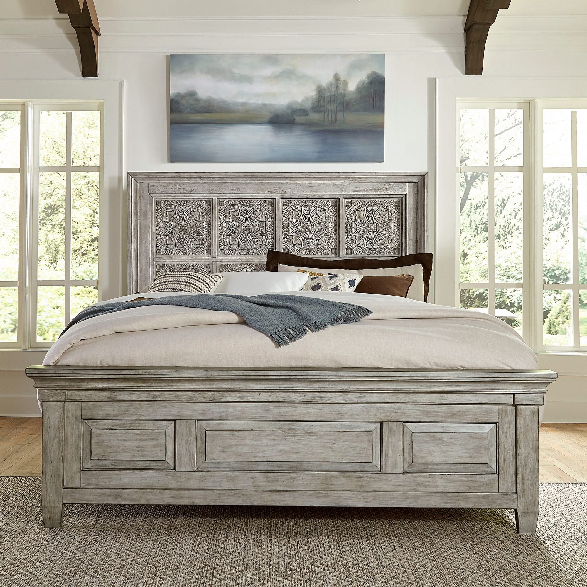 Heartland - Farmhouse - Panel Bed, Dresser & Mirror Set - Image 2