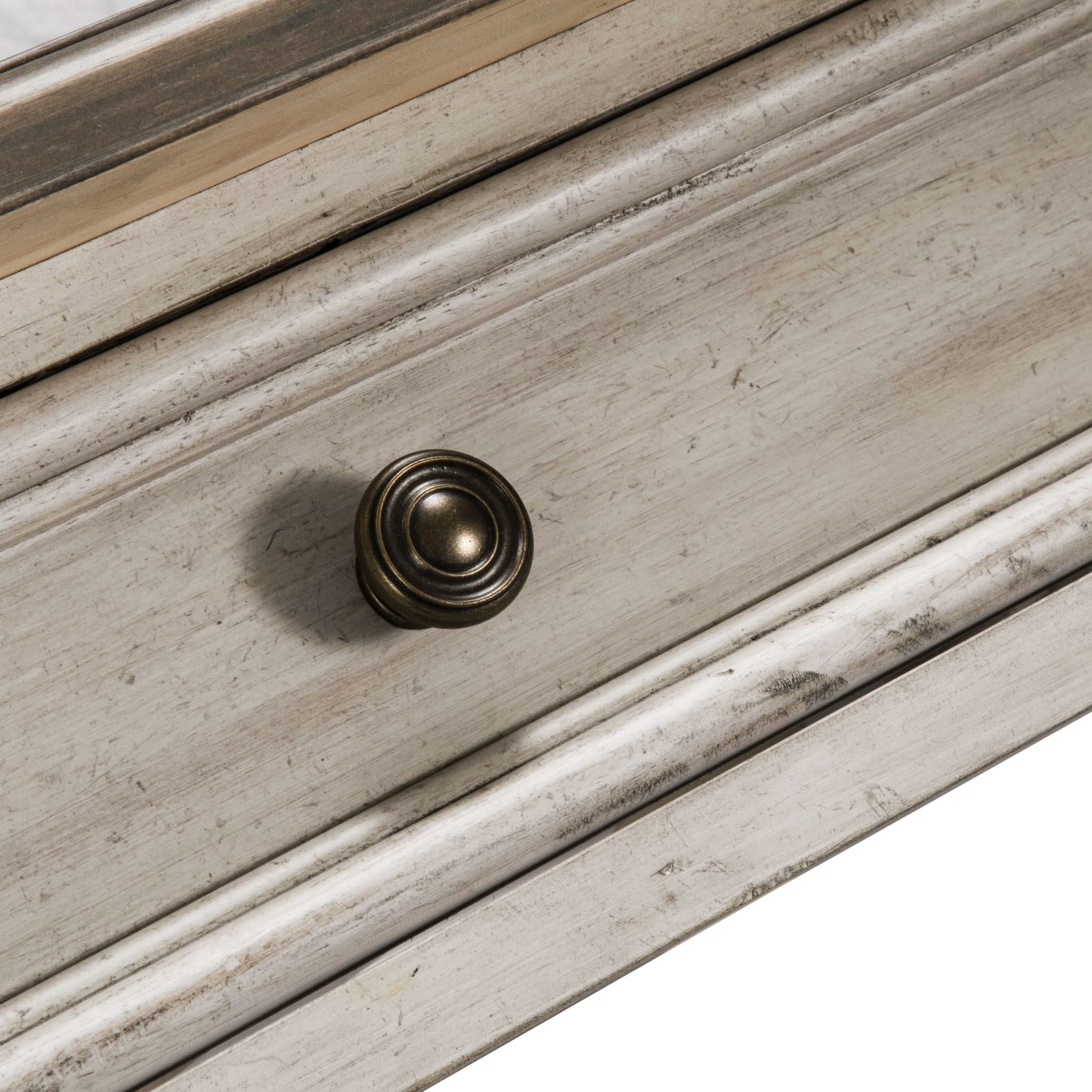 Heartland - Rect Ceiling Tile Cocktail Table - Antique White / Tobacco Tops - Image 4