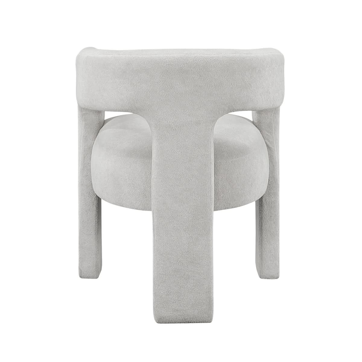 Helen Contemporary Dining Chairs in Light Gray Black or Orange with Boucle Upholstery - Image 13