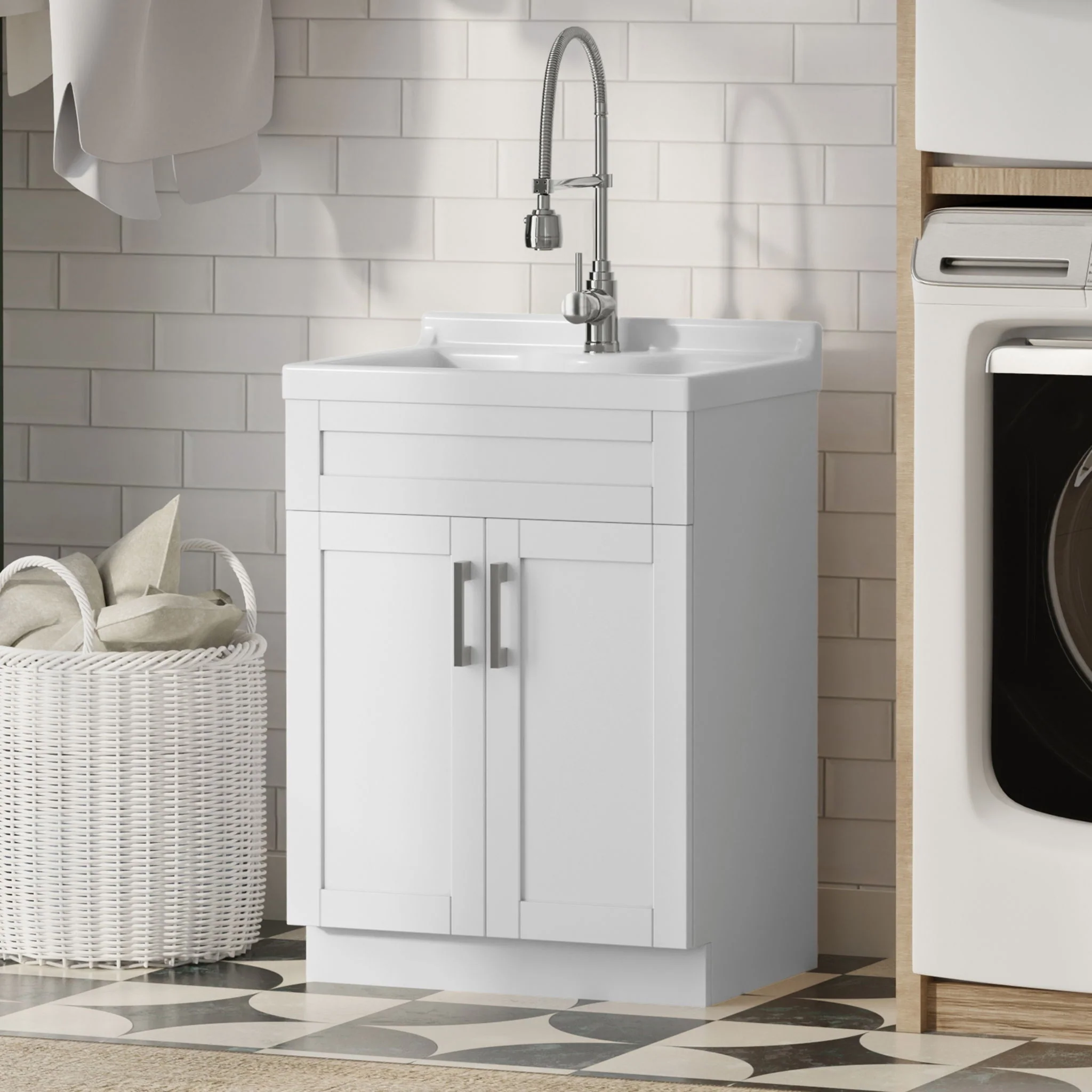 Hennessy - Deluxe Laundry Utility Sink And Cabinet - Image 8