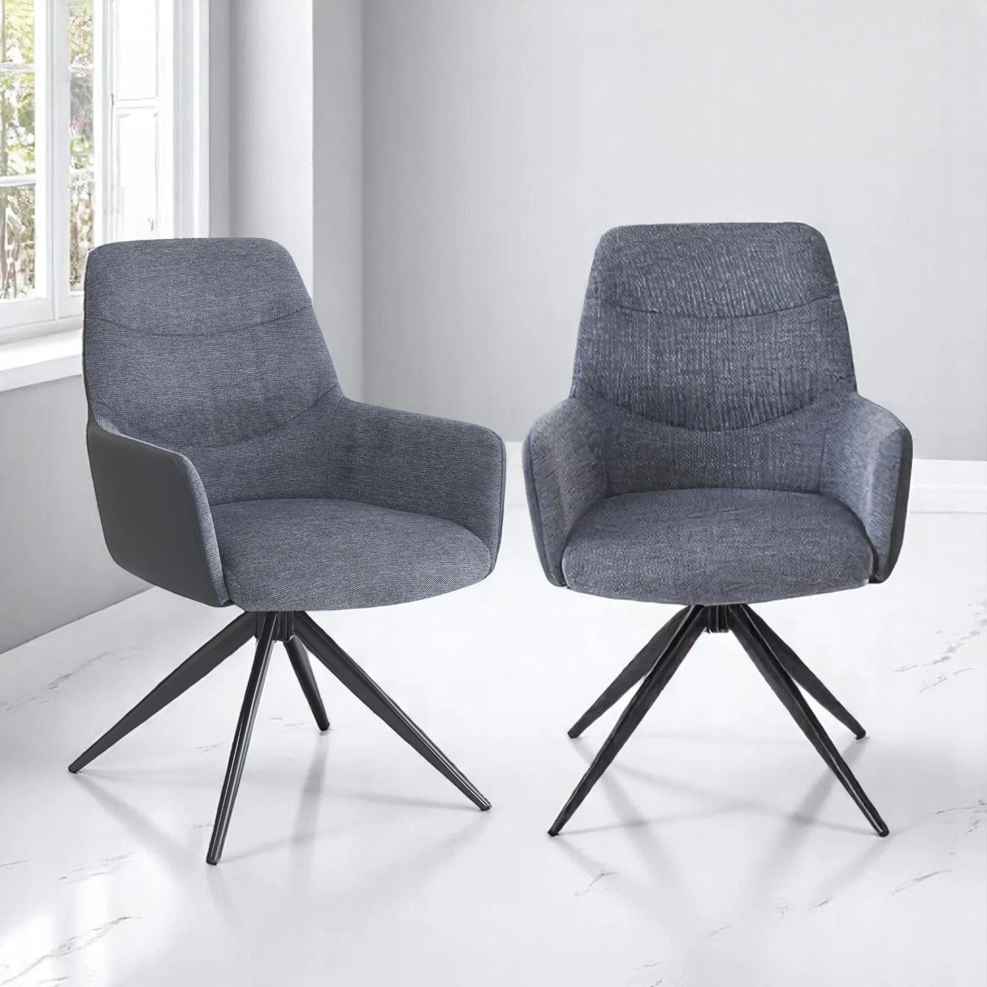 Hester - Arm Chair (Set of 2) - Gray - Image 4