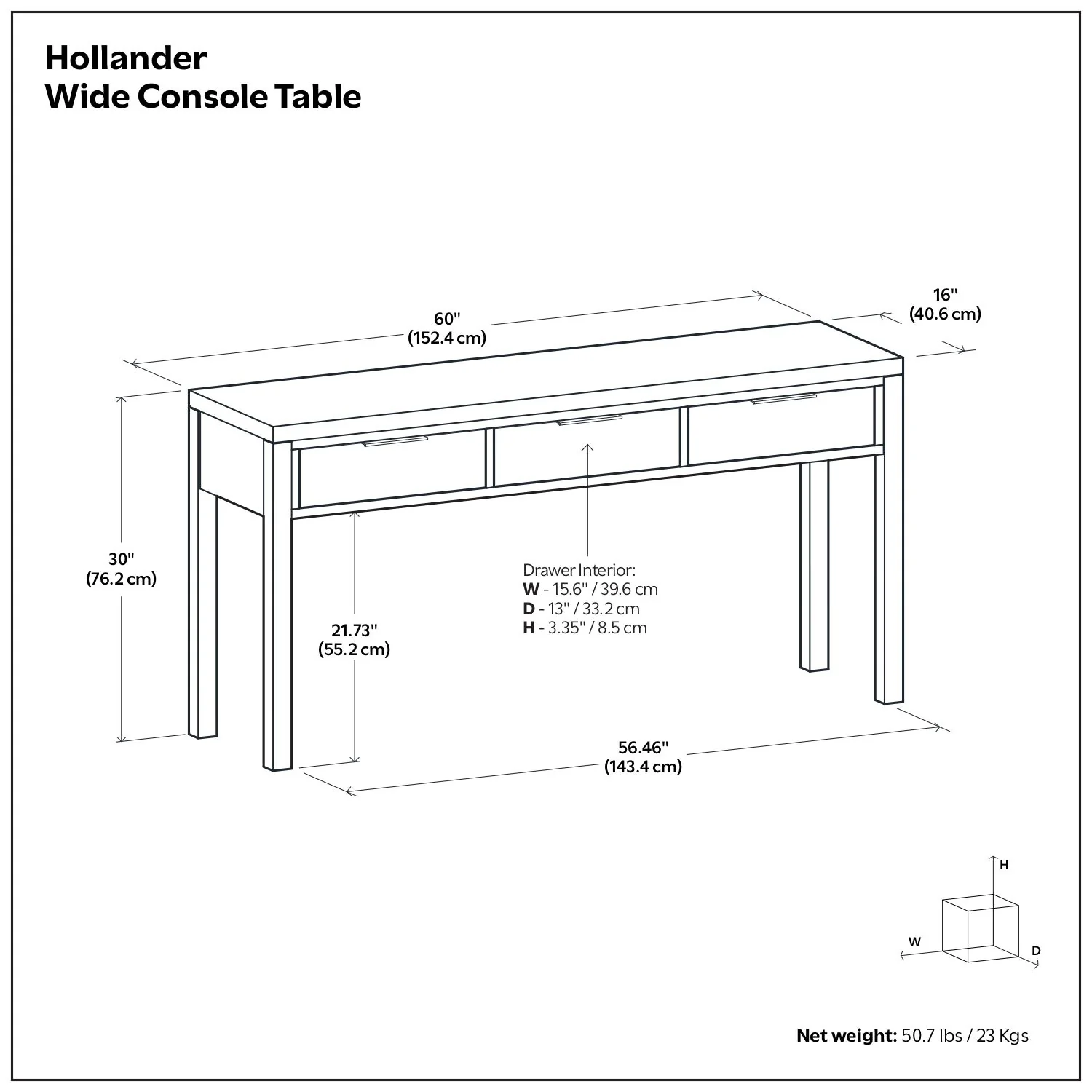 Hollander - Wide Console Table - Image 10