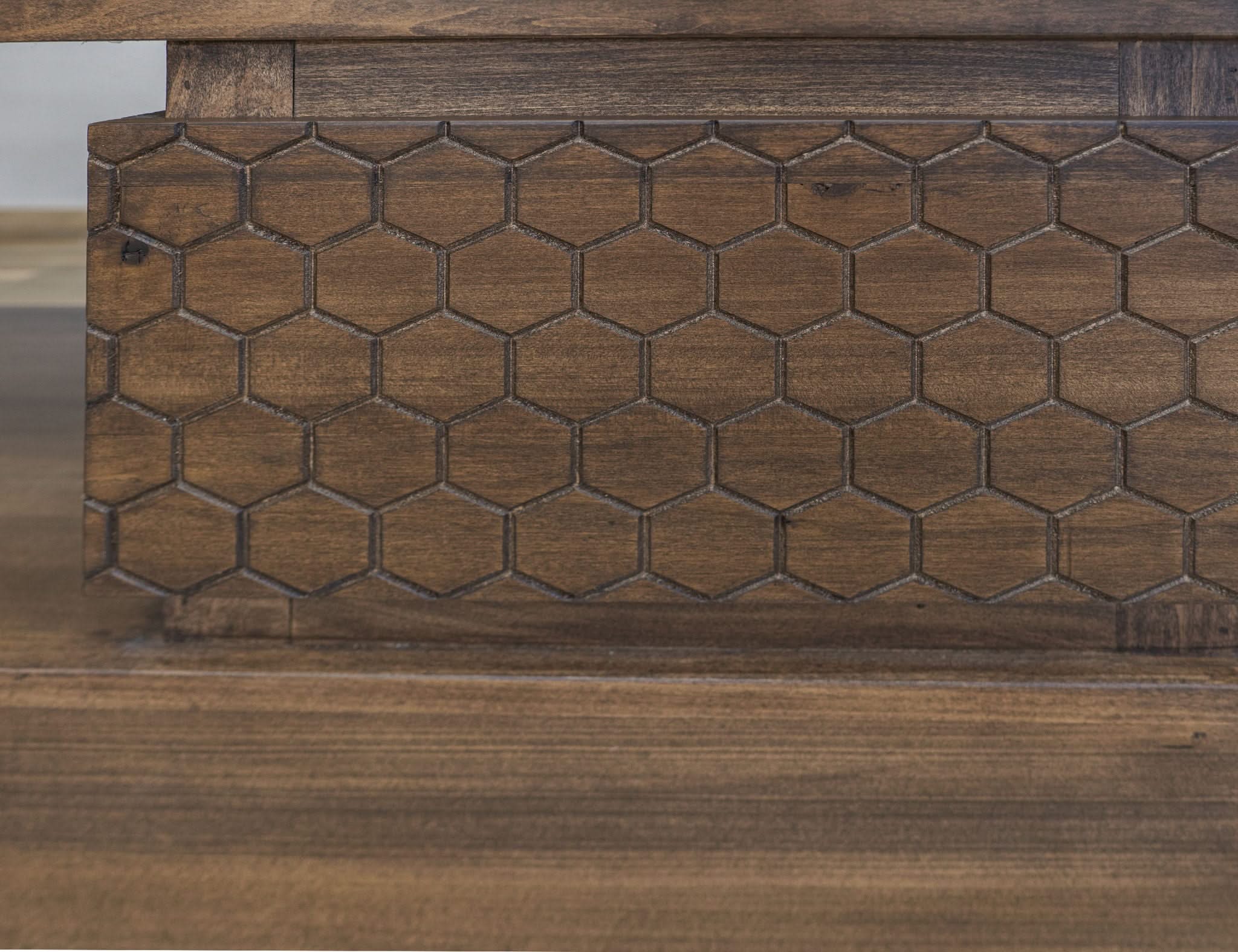 Honey - 2 Drawers TV Stand - Barrel Brown - Image 4