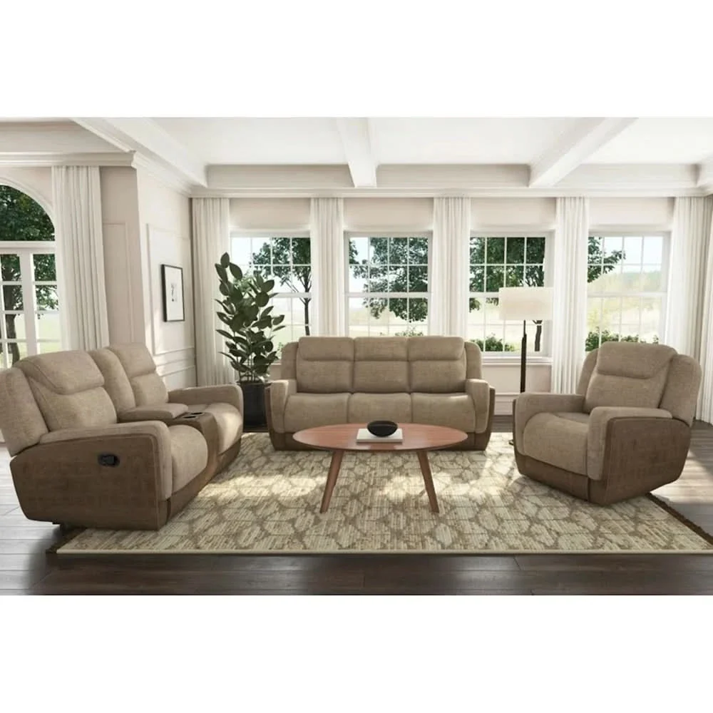 Hornet Beige Contemporary Recliner with Gliding Motion - Image 5