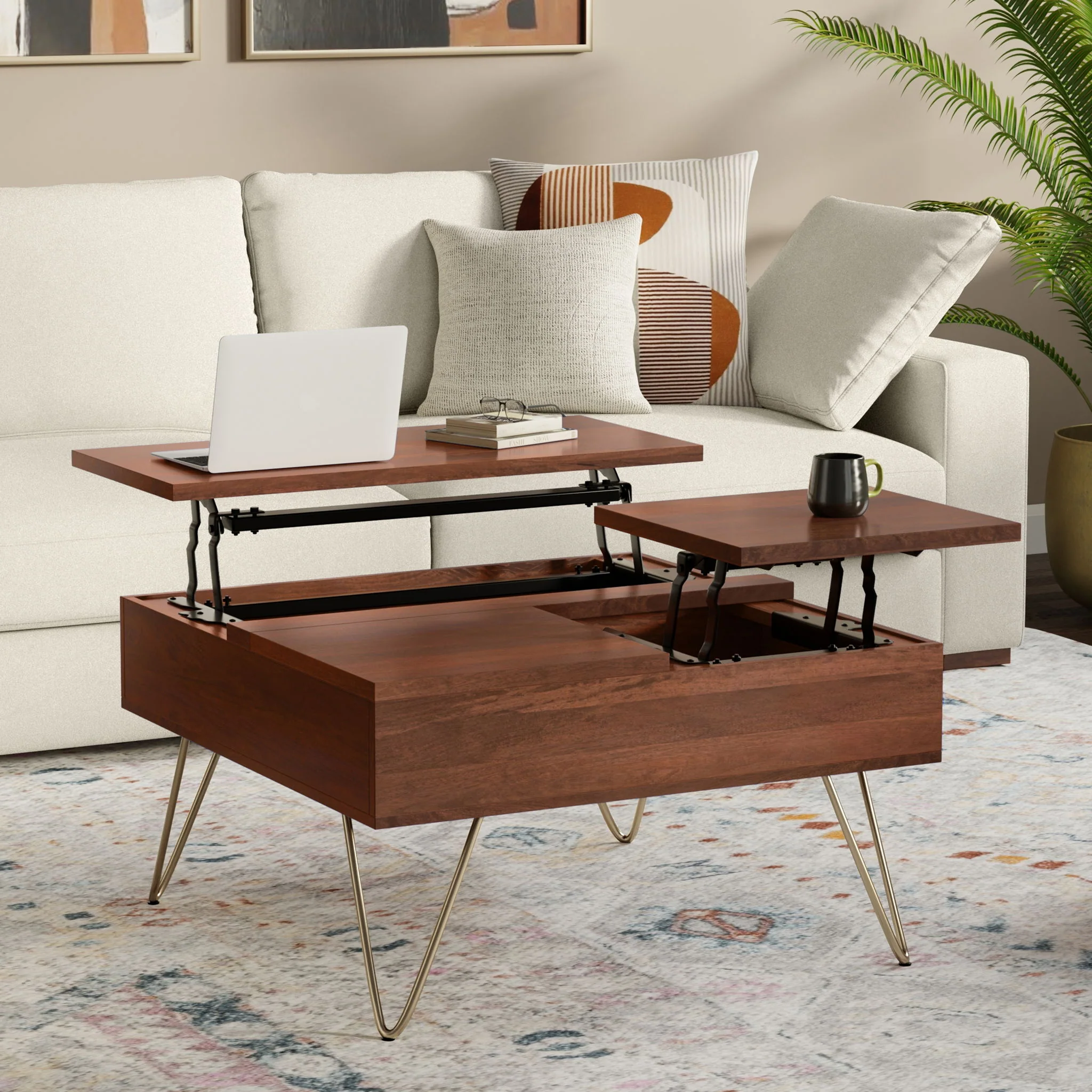 Hunter - Handcrafted Lift Top Coffee Table - Image 32