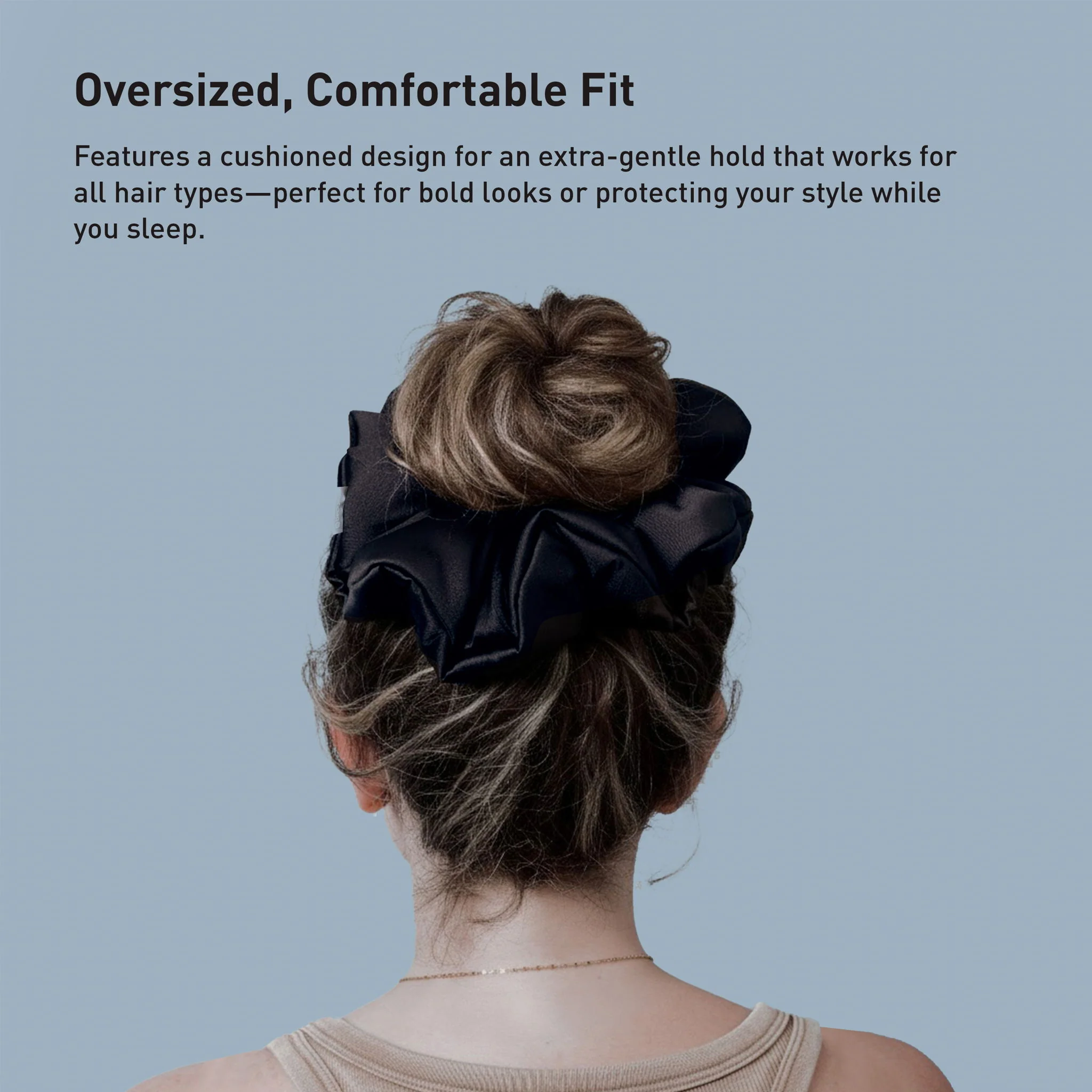 Hyper-Silk - Plush Performance Scrunchie - Black - Image 2