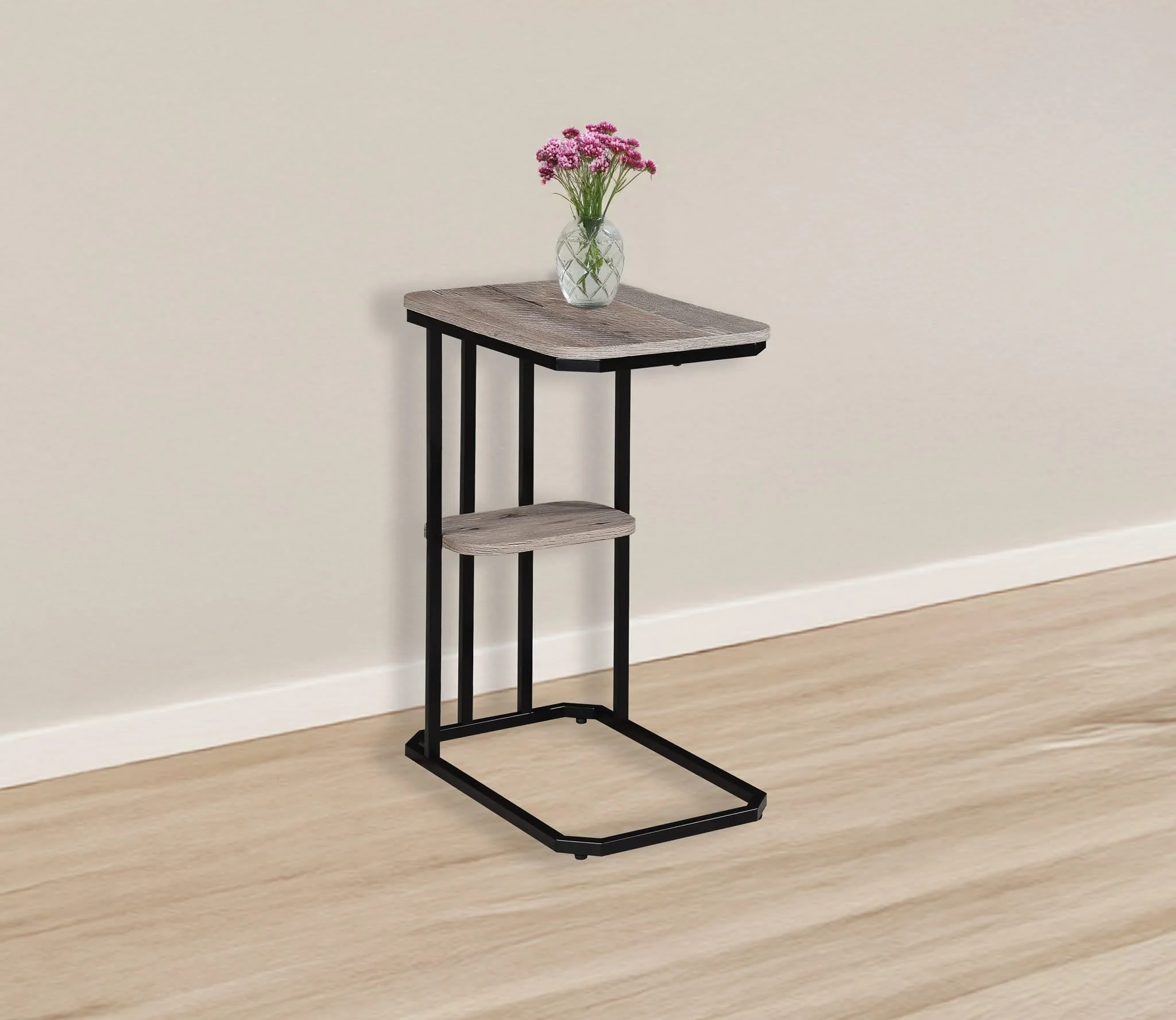 Ida - Chairside Table - Weathered Gray - Image 3
