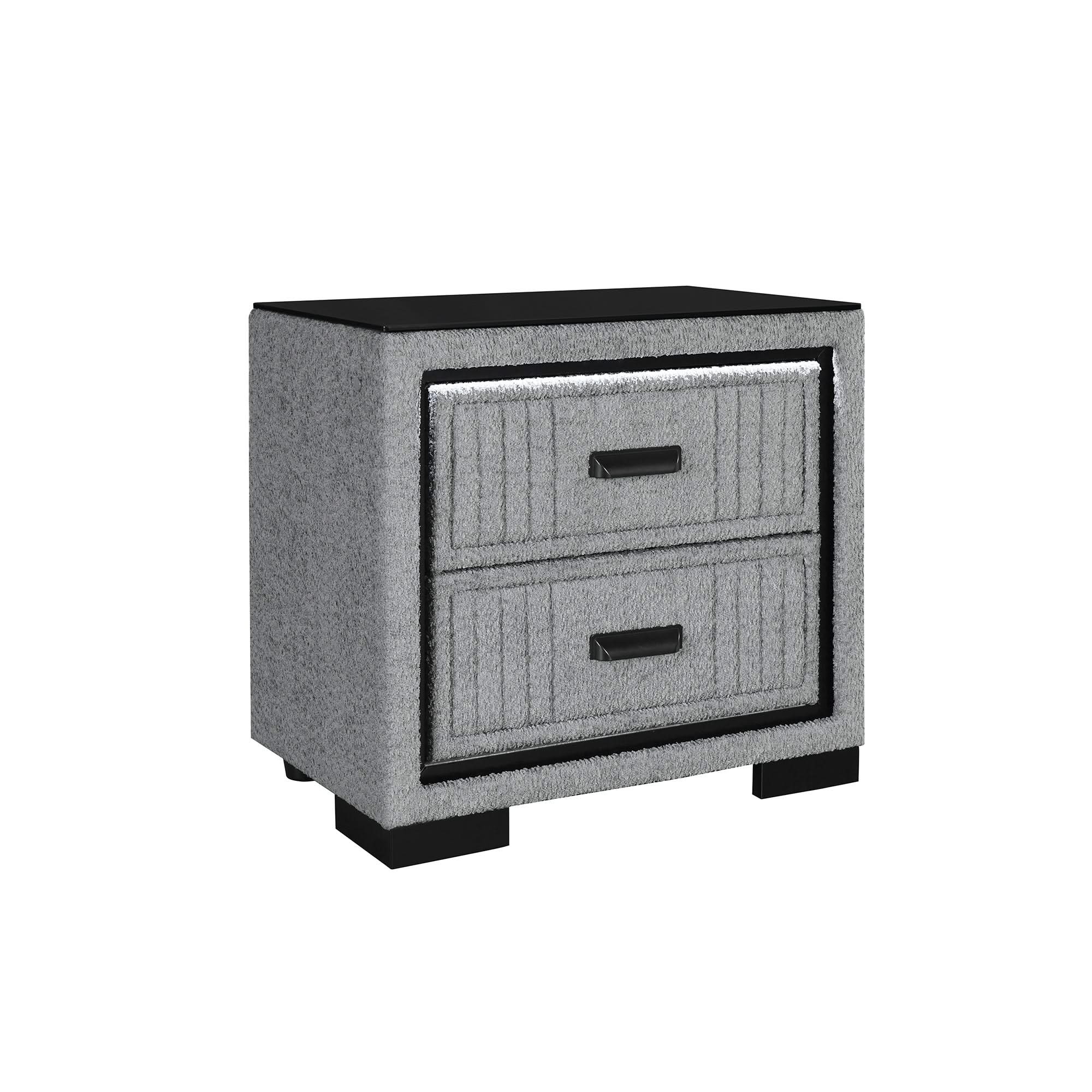 Isaiah - Nightstand With Upholstered Frame - Image 2