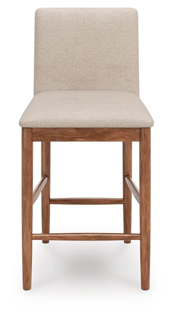 Isanti - Upholstered Barstool (Set of 2) - Light Brown - Image 3
