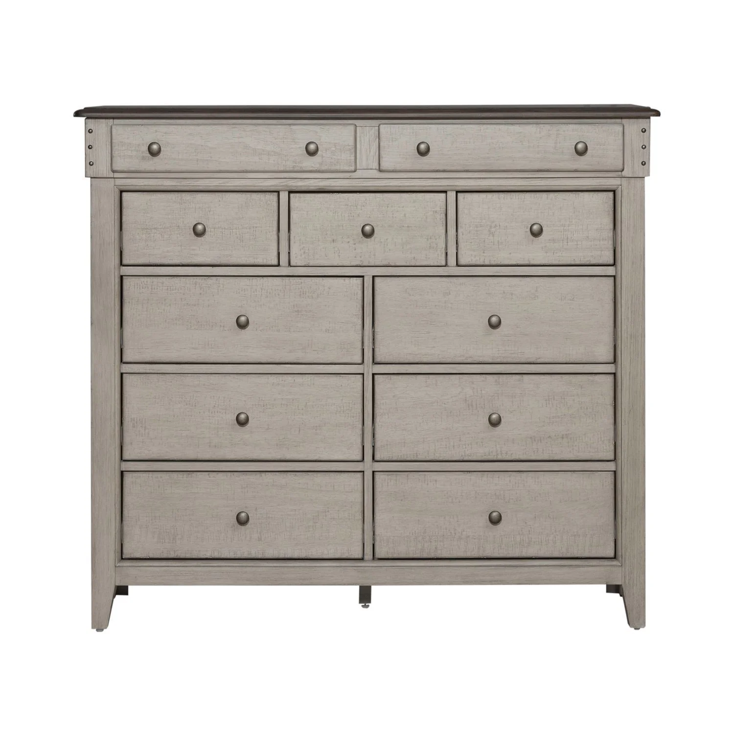 Ivy Hollow - 11 Drawer Chesser - Weathered Linen / Dusty Taupe - Image 2