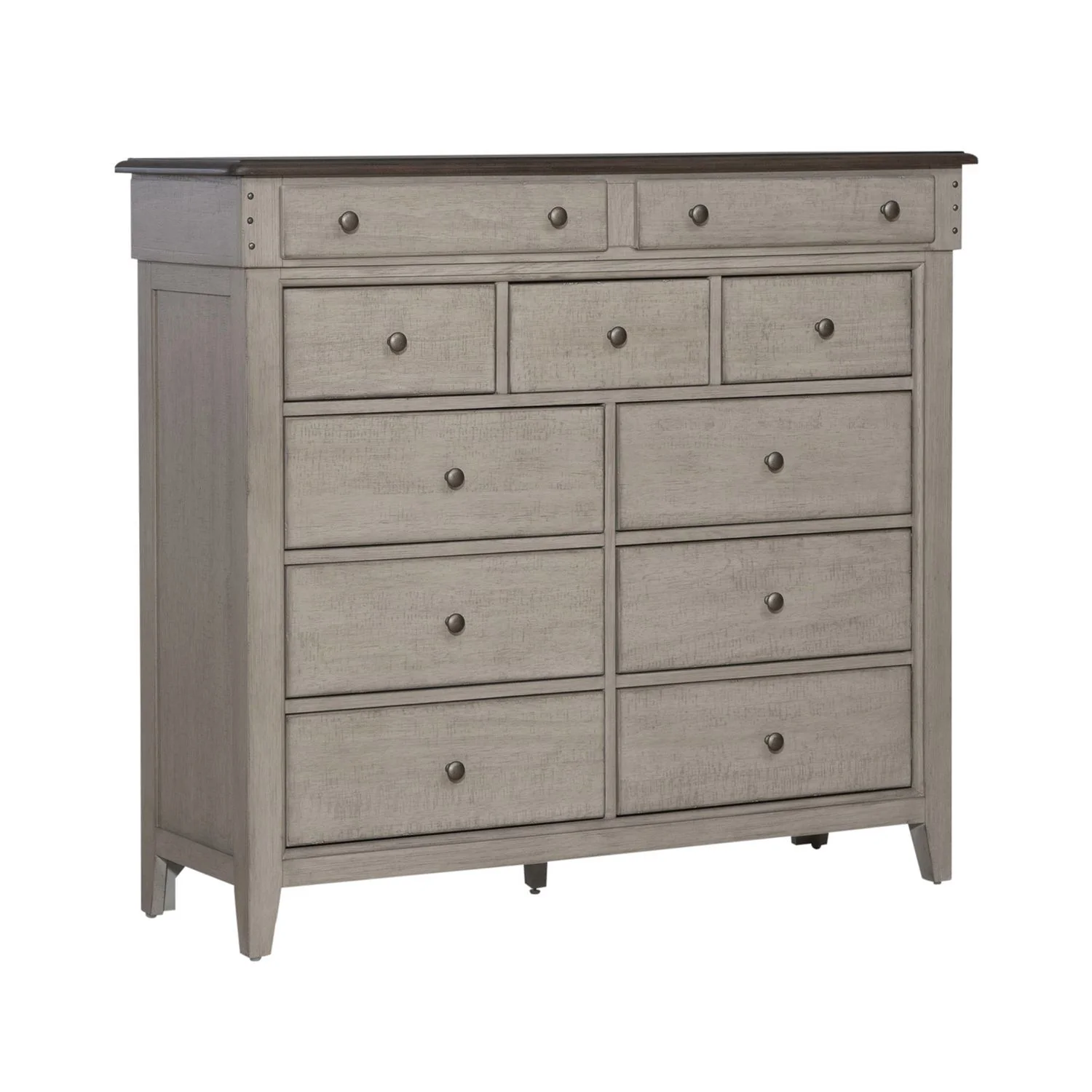 Ivy Hollow - 11 Drawer Chesser - Weathered Linen / Dusty Taupe - Image 4