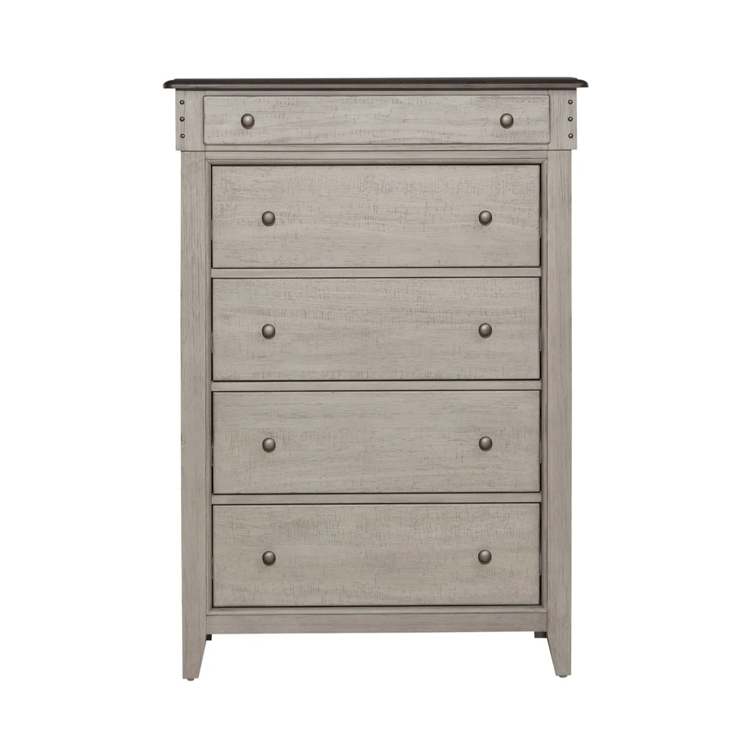 Ivy Hollow - 5 Drawer Chest - Weathered Linen / Dusty Taupe - Image 4