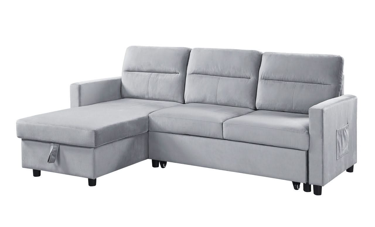 Ivy - Reversible Sleeper Sectional Sofa With Storage Chaise And Side Pocket - Image 11