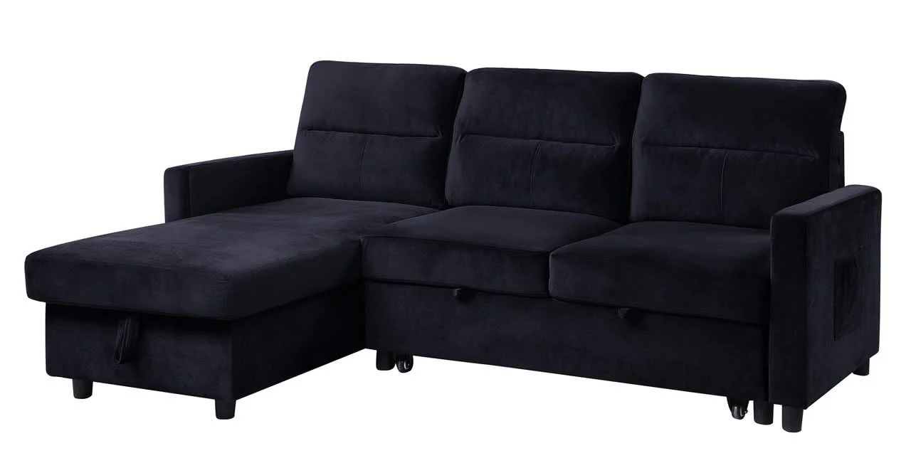 Ivy - Reversible Sleeper Sectional Sofa With Storage Chaise And Side Pocket - Image 12