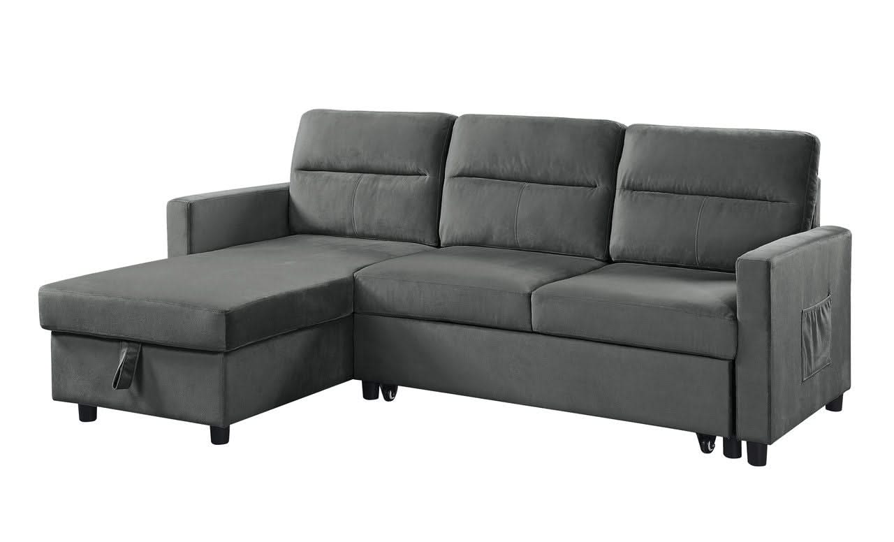 Ivy - Reversible Sleeper Sectional Sofa With Storage Chaise And Side Pocket - Image 5