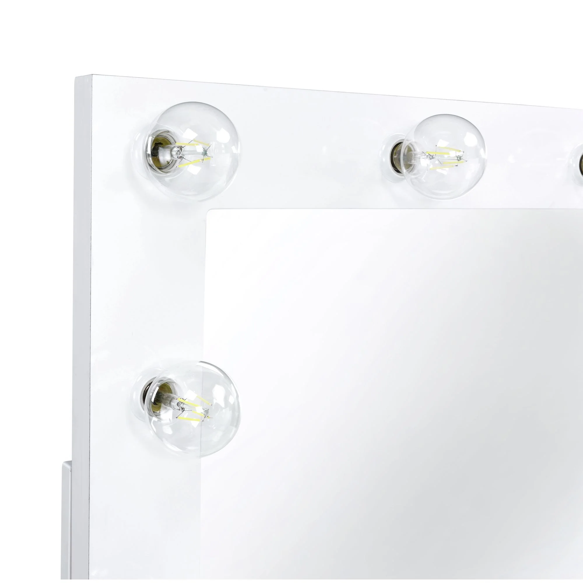 Jacey - Complete Vanity With Lightbulbs - Glossy White - Image 3