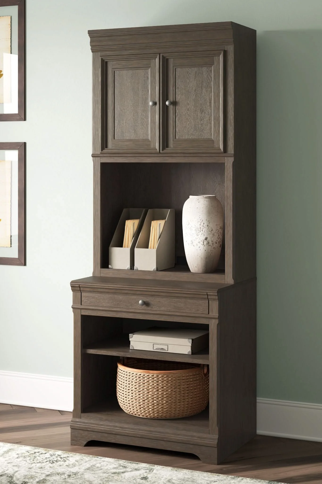 Janismore - Bookcase - Weathered Gray - Image 3
