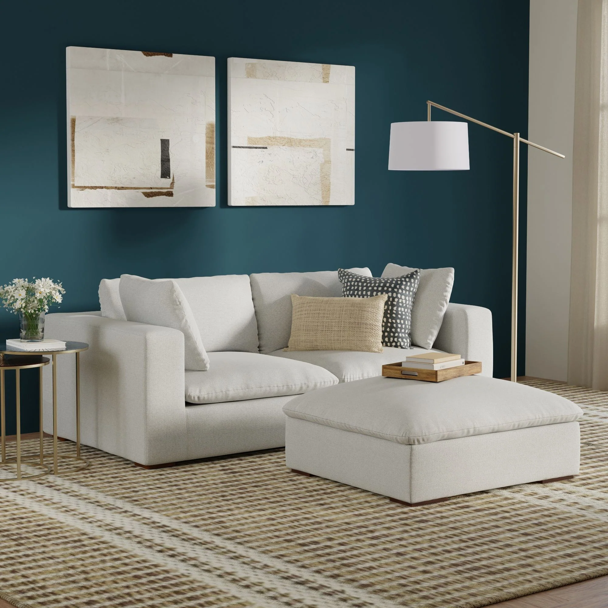 Jasmine - Handcrafted Sofa And Ottoman - Image 12