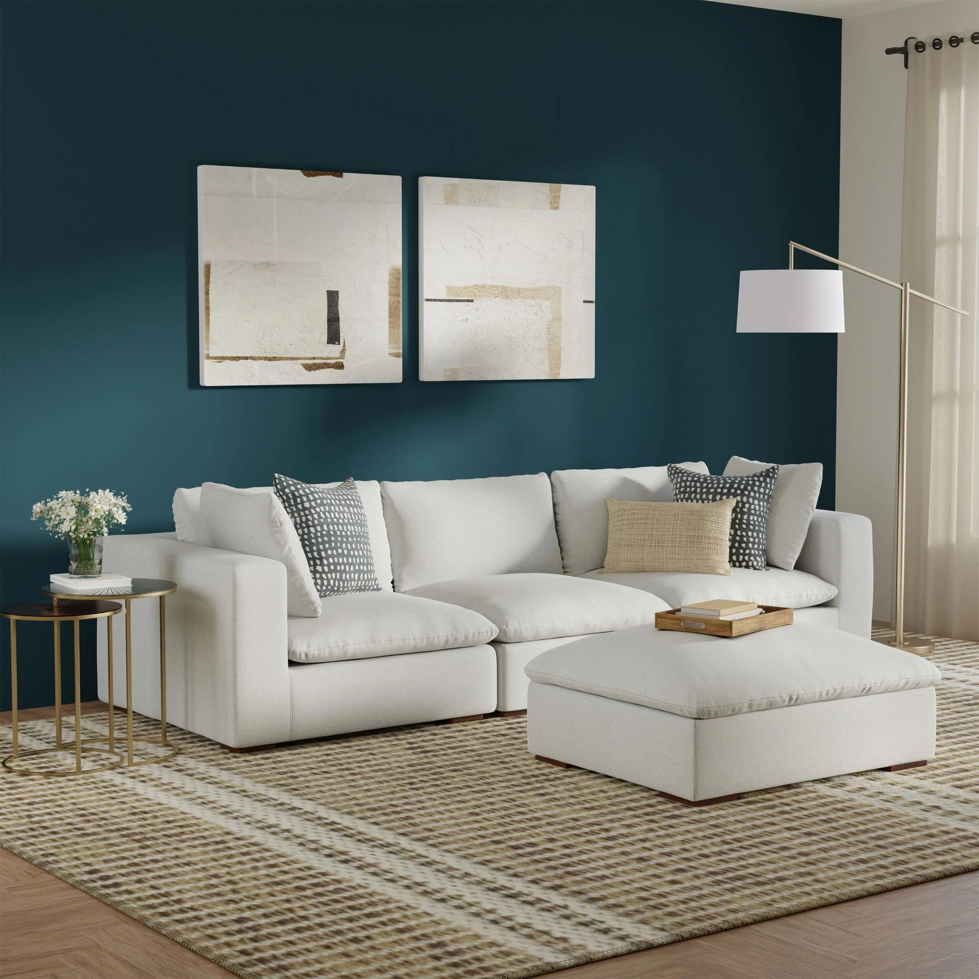 Jasmine - Handcrafted Sofa And Ottoman - Image 9