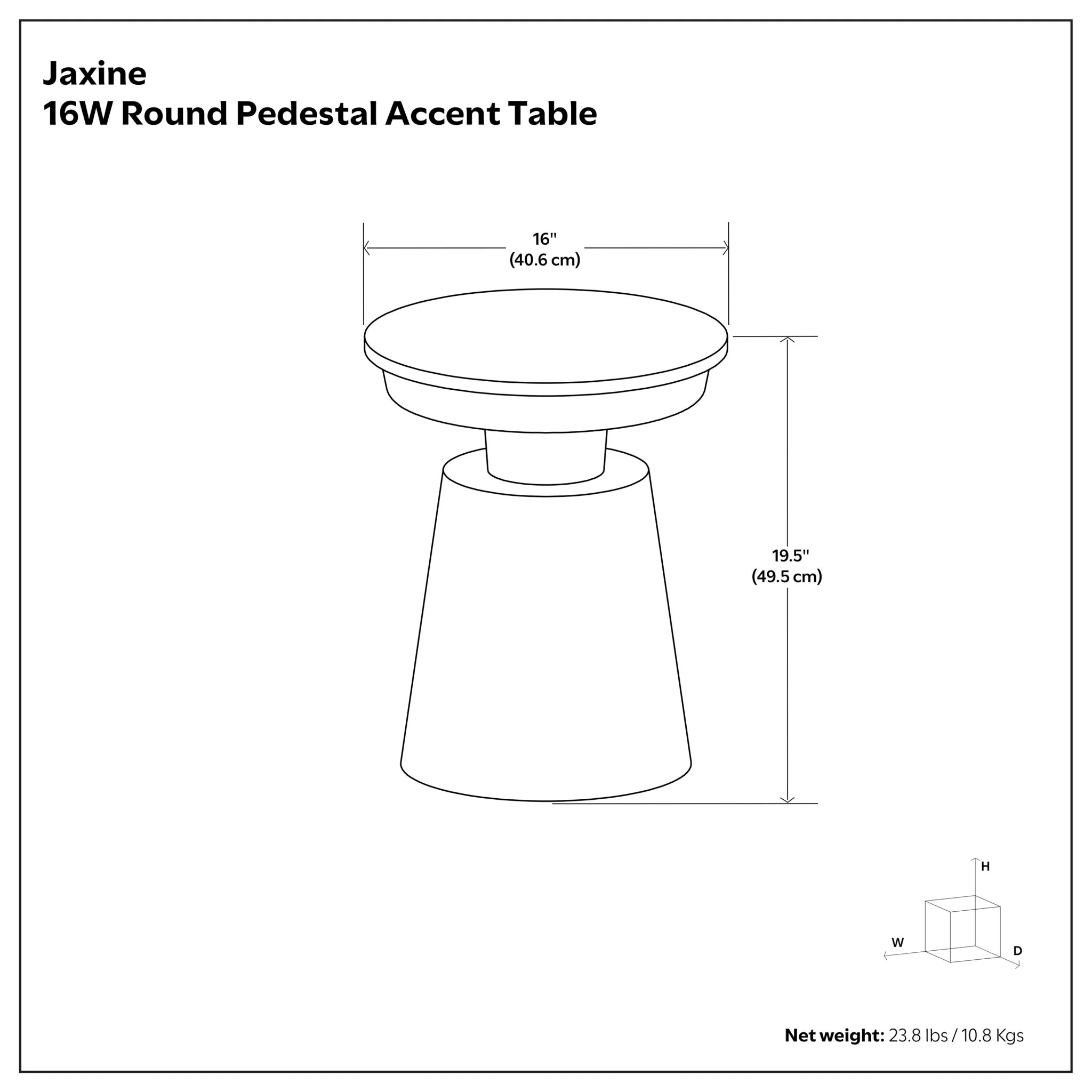Jaxine - Side Table - Black / Gold - Image 4